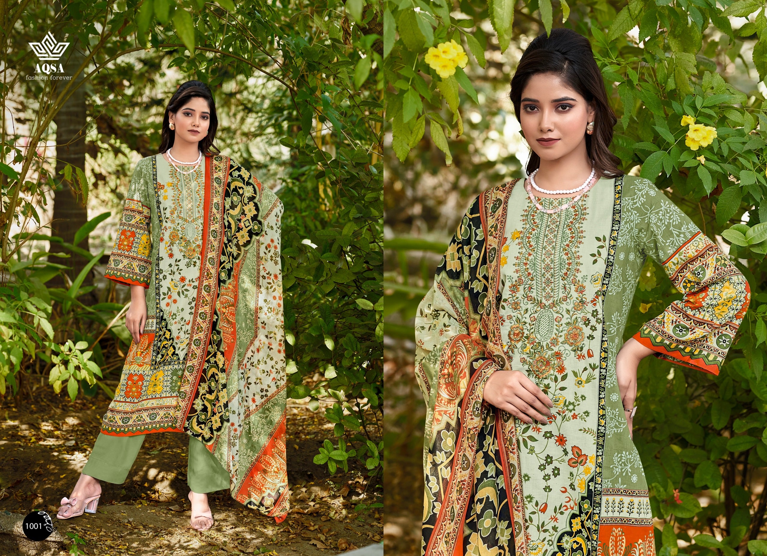 Aqsa Fashion Jashn Cambric Cotton With Embroidery Work Pakistani Salwar Suits Wholesale Supplier In Surat