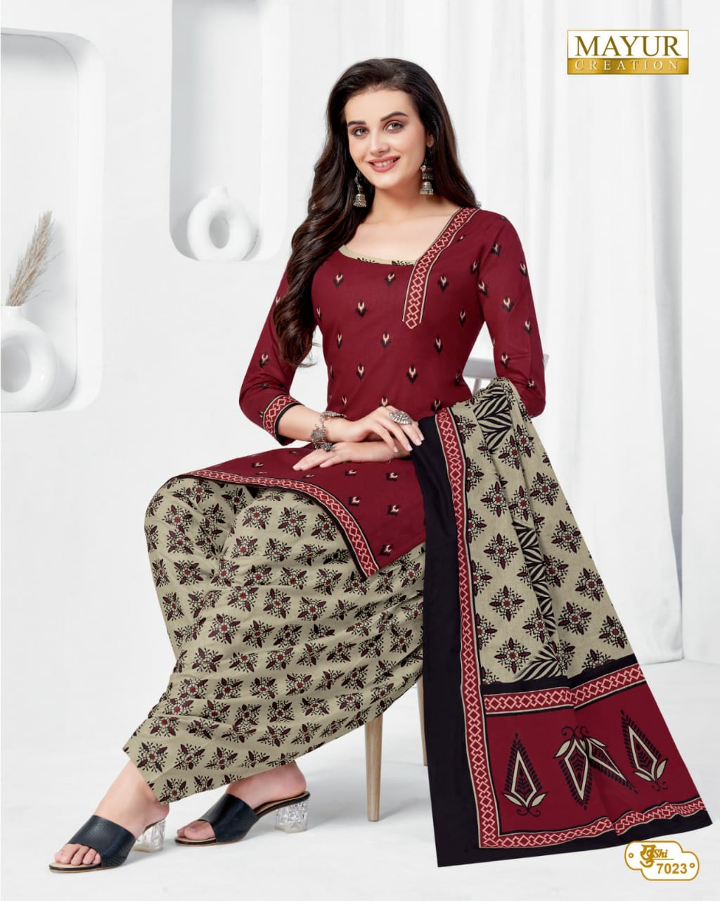 Mayur Khushi Vol 70 Cotton printed dress material supplier in jetpur - jilaniwholesalesuit