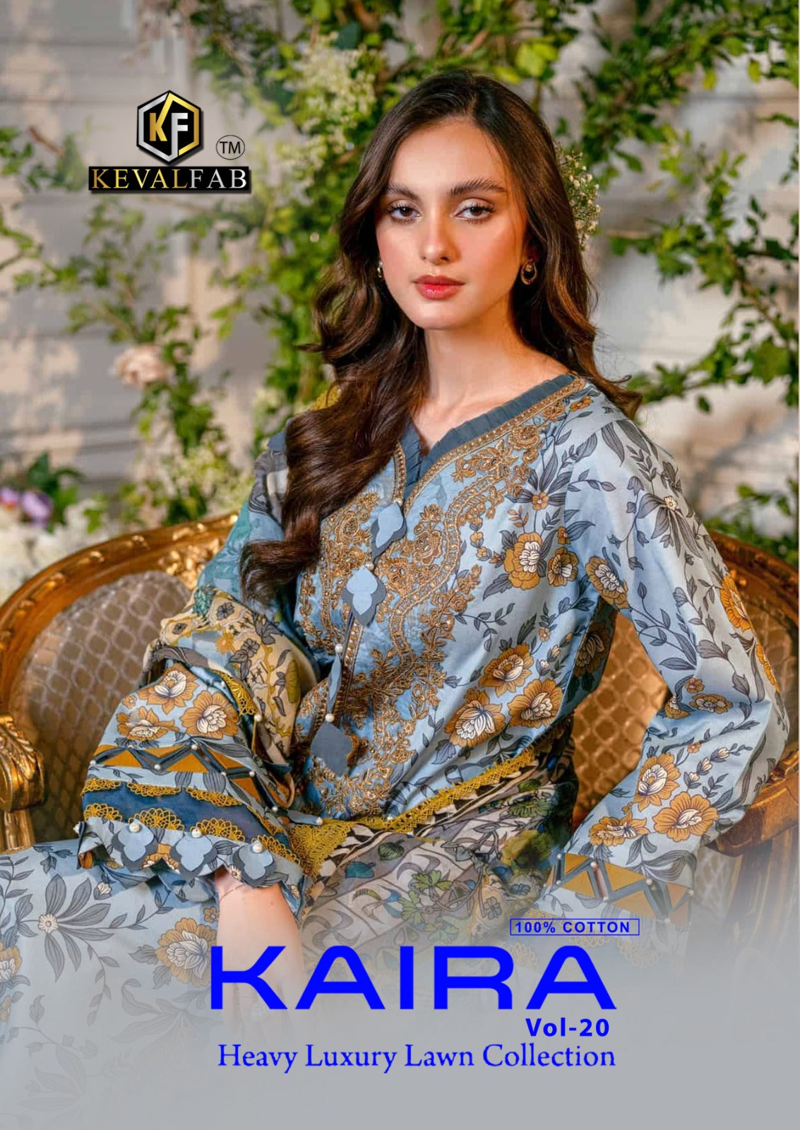 Keval Fab Kaira Vol 20 Lawn Cotton Dress Material Wholesale Supplier In Surat