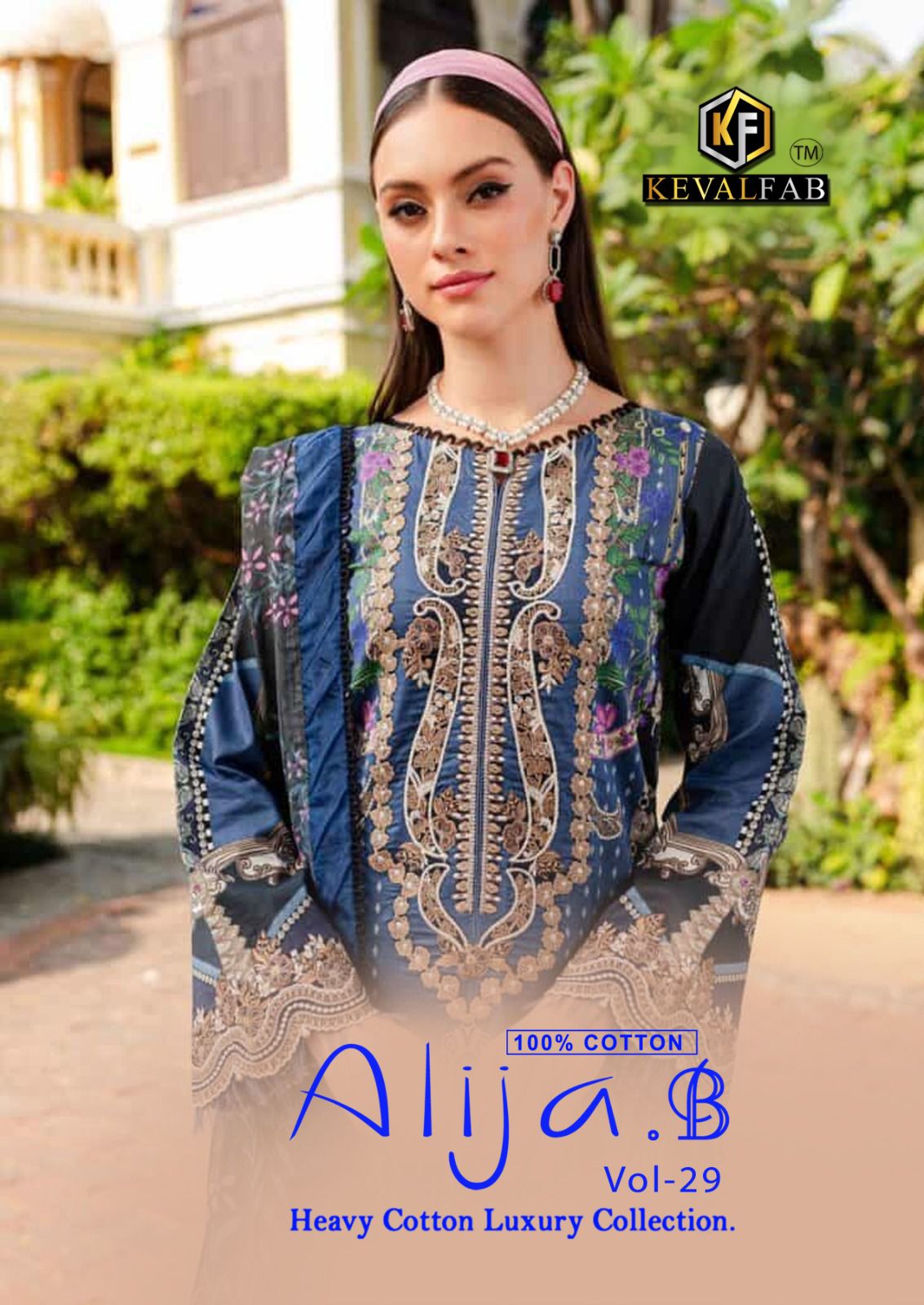 Keavl Fab Alija B Vol 29 Lawn Cotton Pakistani Dress Wholesaler In Surat
