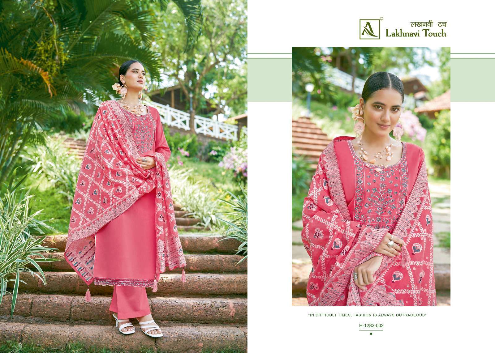 Alok Suits Lakhnavi Touch Cotton Dress Material Collection At Wholesale Price - jilaniwholesalesuit