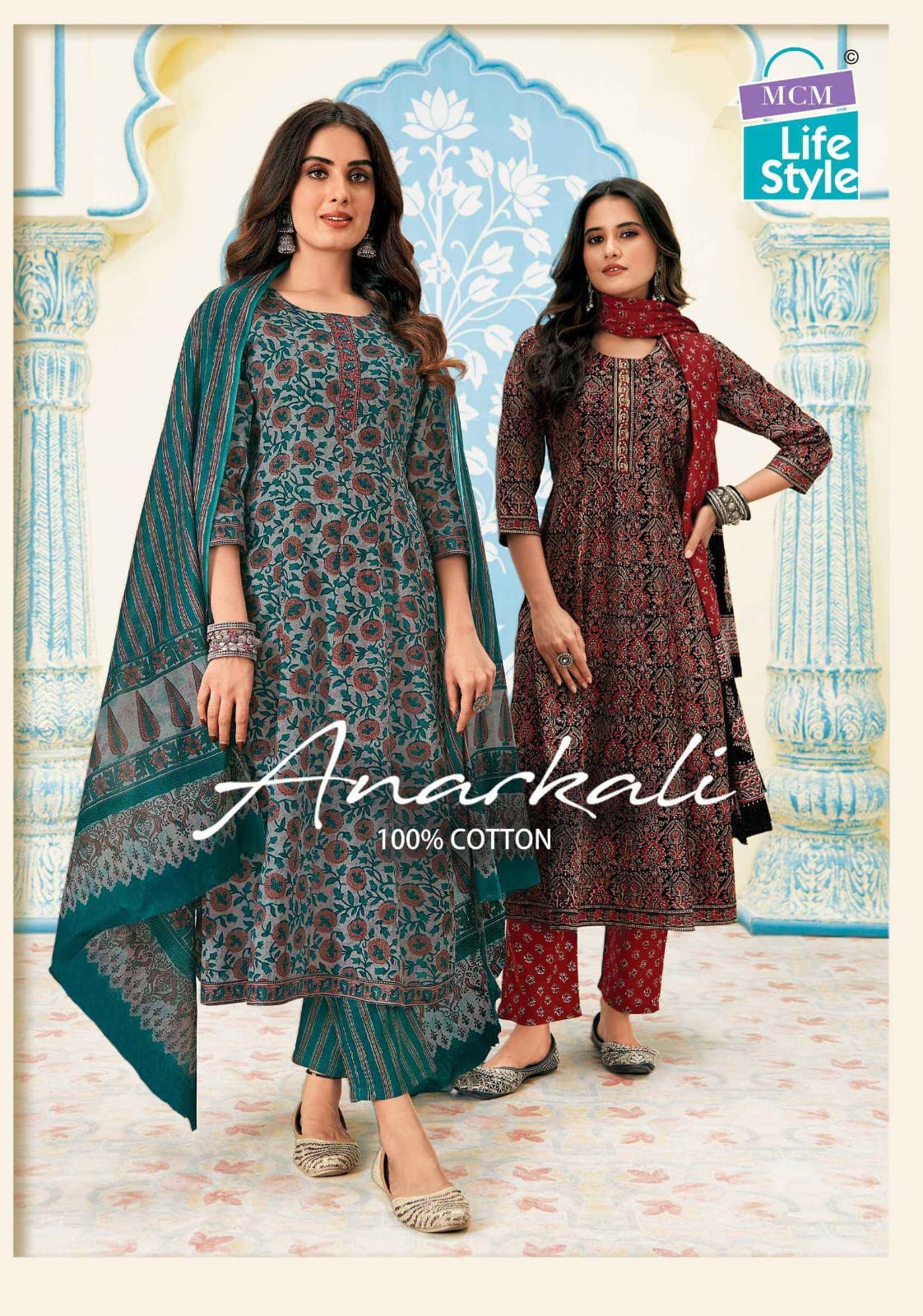 MCM Lifestyle Anarkali Cotton Readymade Salwar Suits Supplier