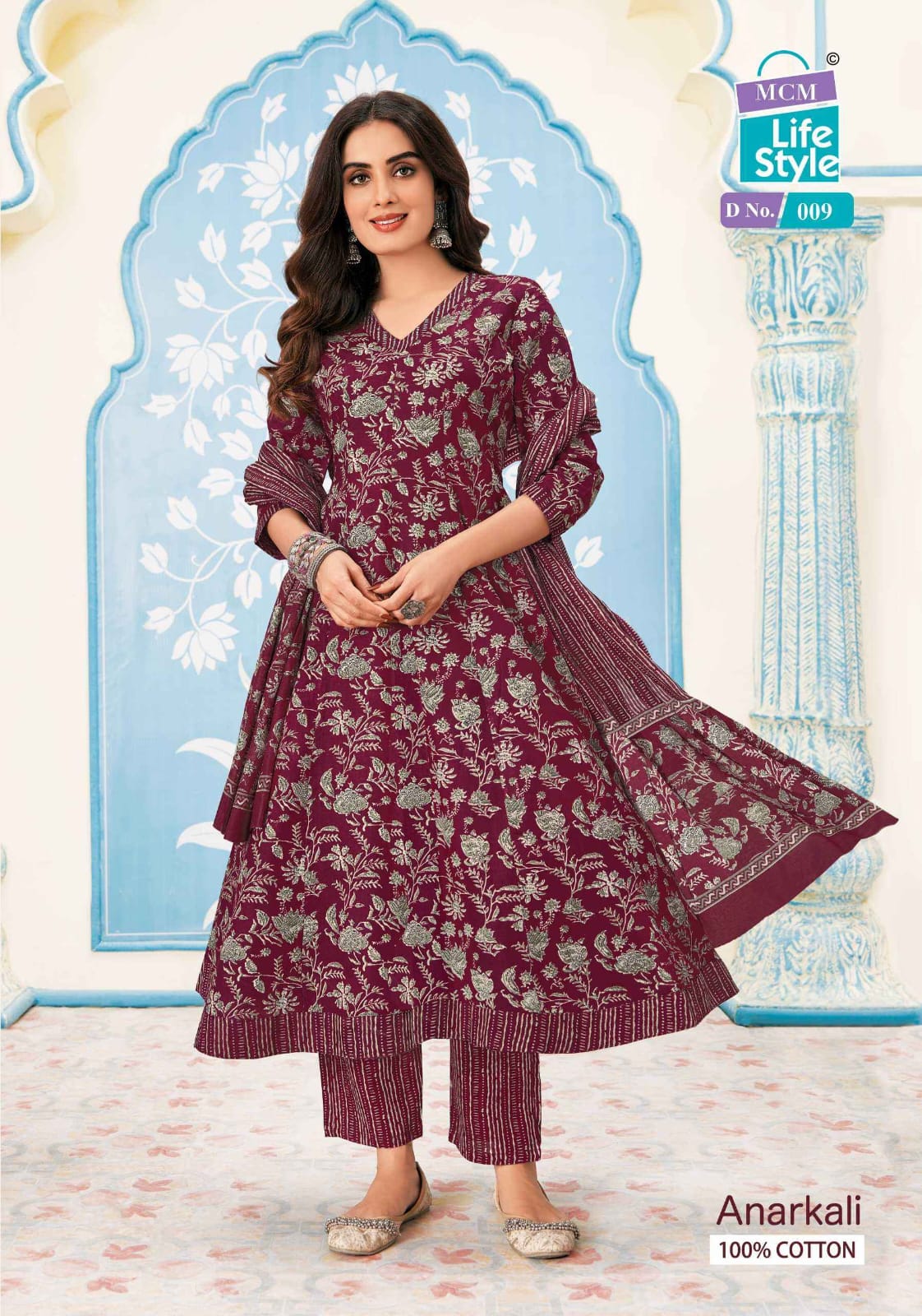 MCM Lifestyle Anarkali Cotton Readymade Salwar Suits Supplier