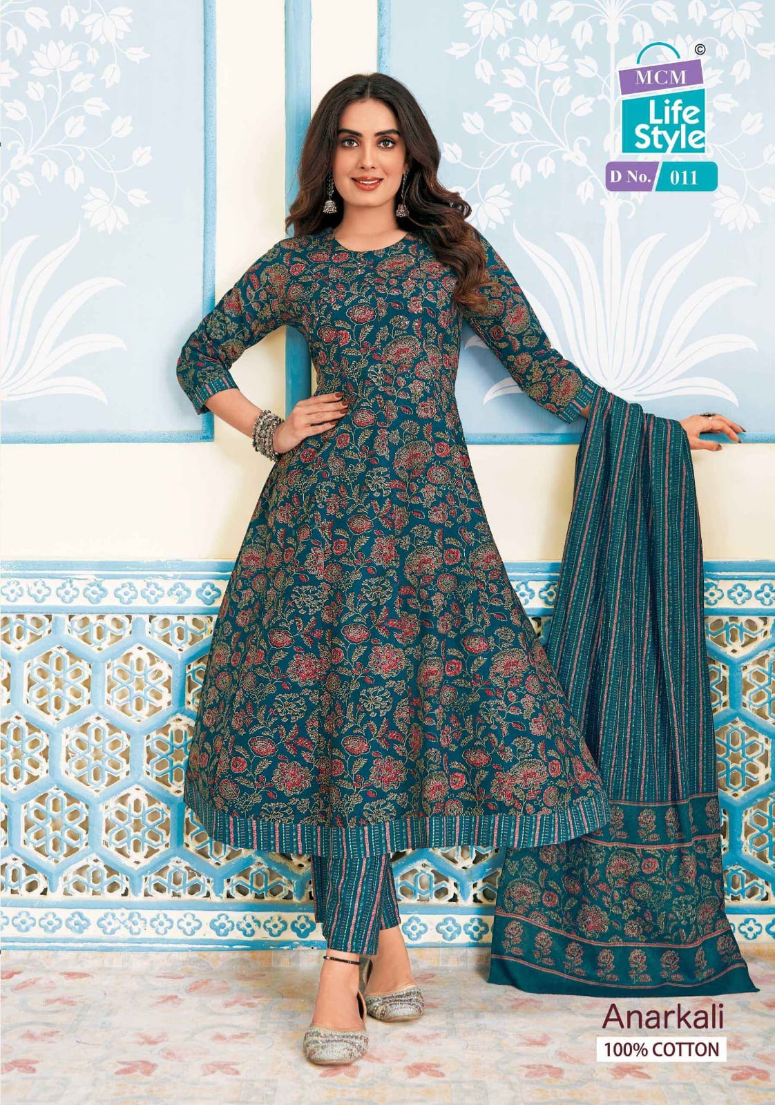 MCM Lifestyle Anarkali Cotton Readymade Salwar Suits Supplier