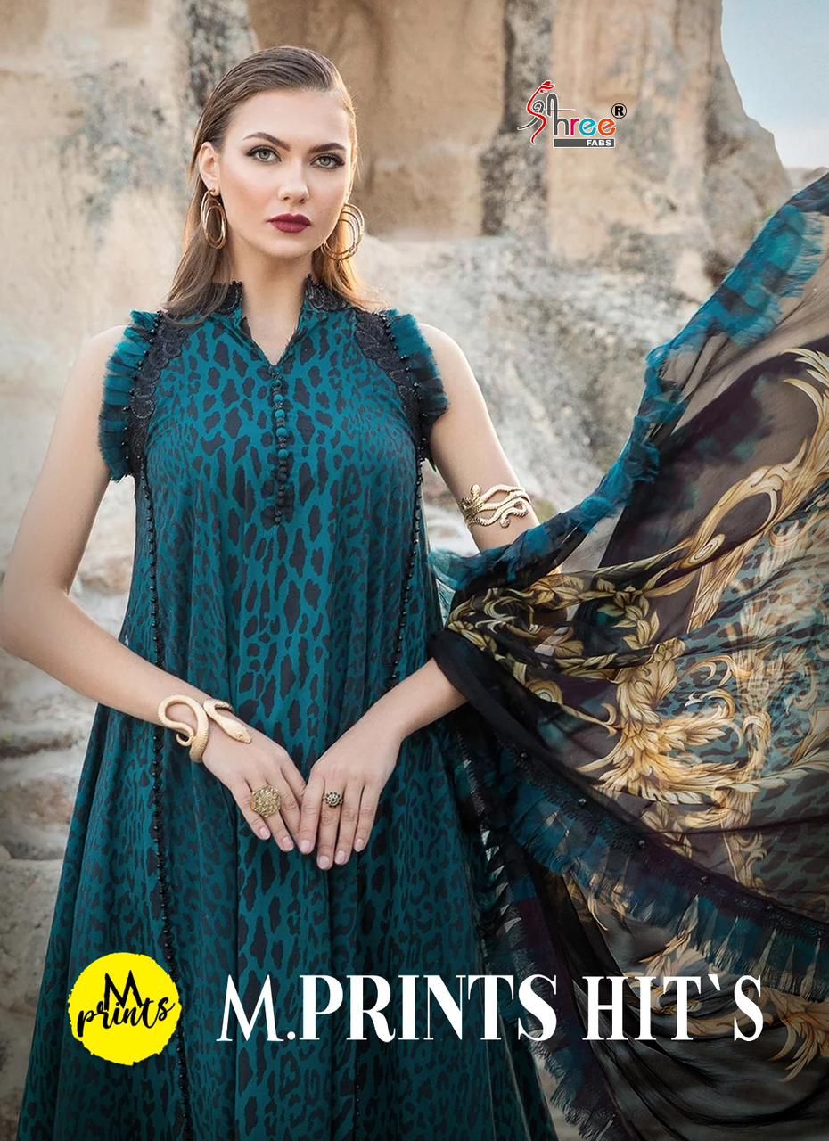 M prints m.prints hits d.no.3368-3369 cotton with embroidery patch work Cotton dupatta pakistani suits at wholesale rate - jilaniwholesalesuit