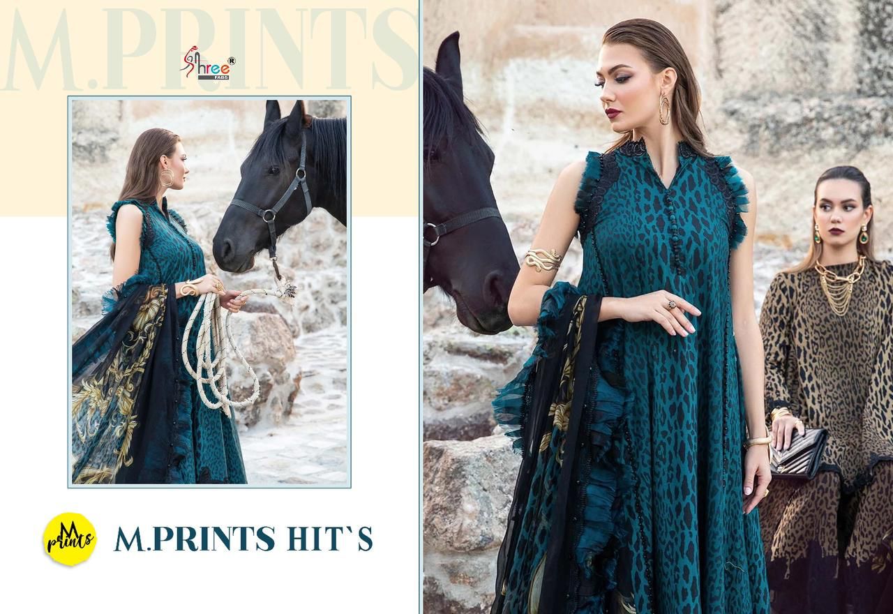 M prints m.prints hits d.no.3368-3369 cotton with embroidery patch work Cotton dupatta pakistani suits at wholesale rate - jilaniwholesalesuit