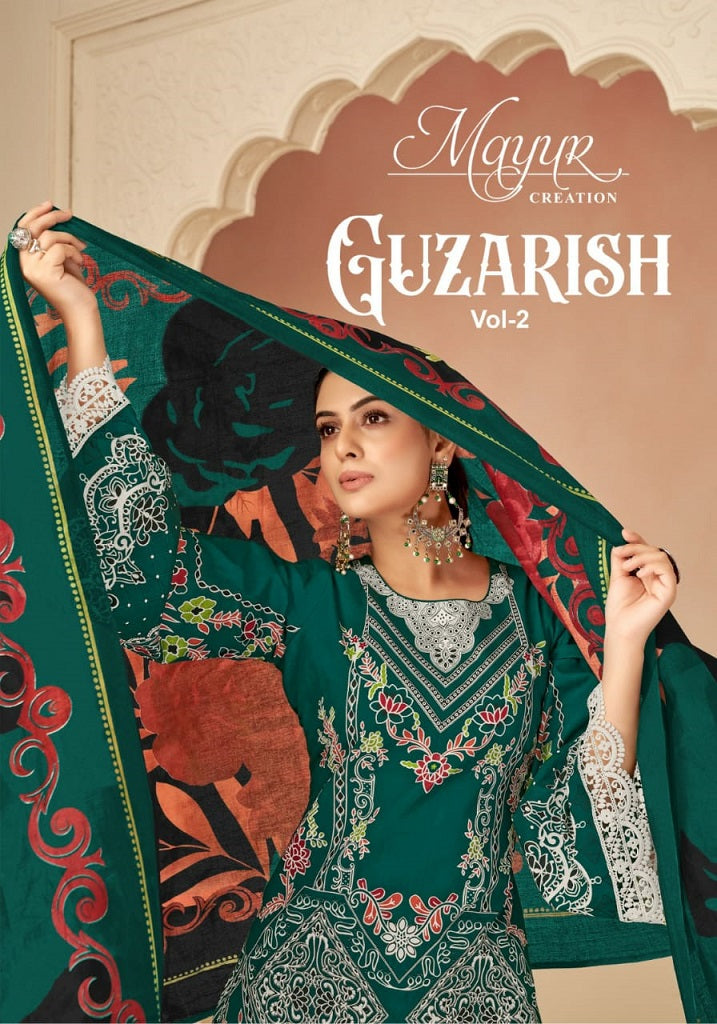 Mayur Guzarish Vol 2 Cotton Karachi Printed Dress Material Supplier In Surat