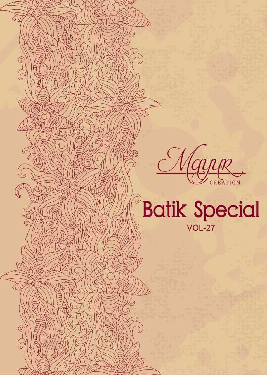 Mayur Batik Special Vol 27 Cotton Batik Print Dress Material Collection Wholesale