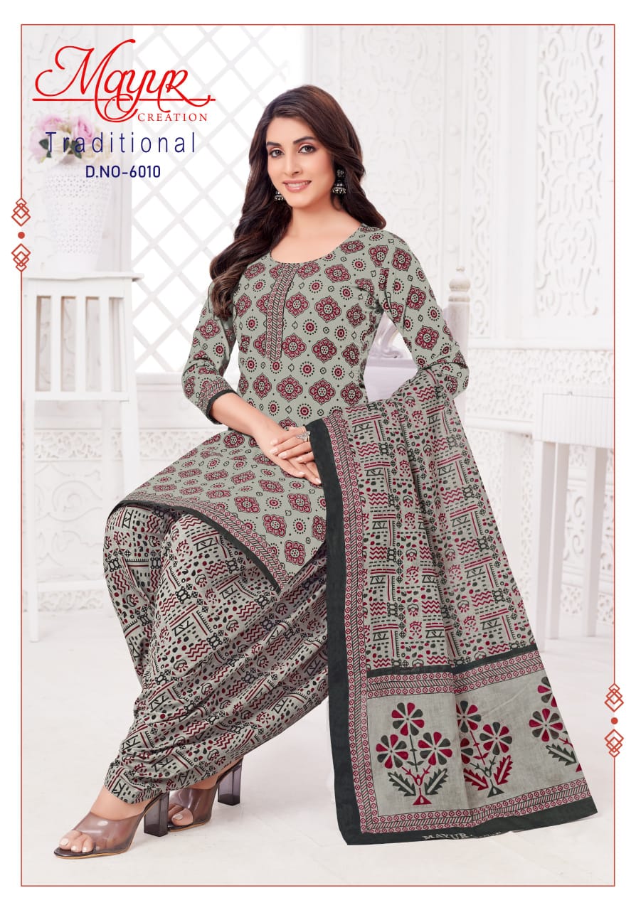 Mayur Creation Traditional Vol 6 Cotton Printed Dress Material Wholesale Jetpur