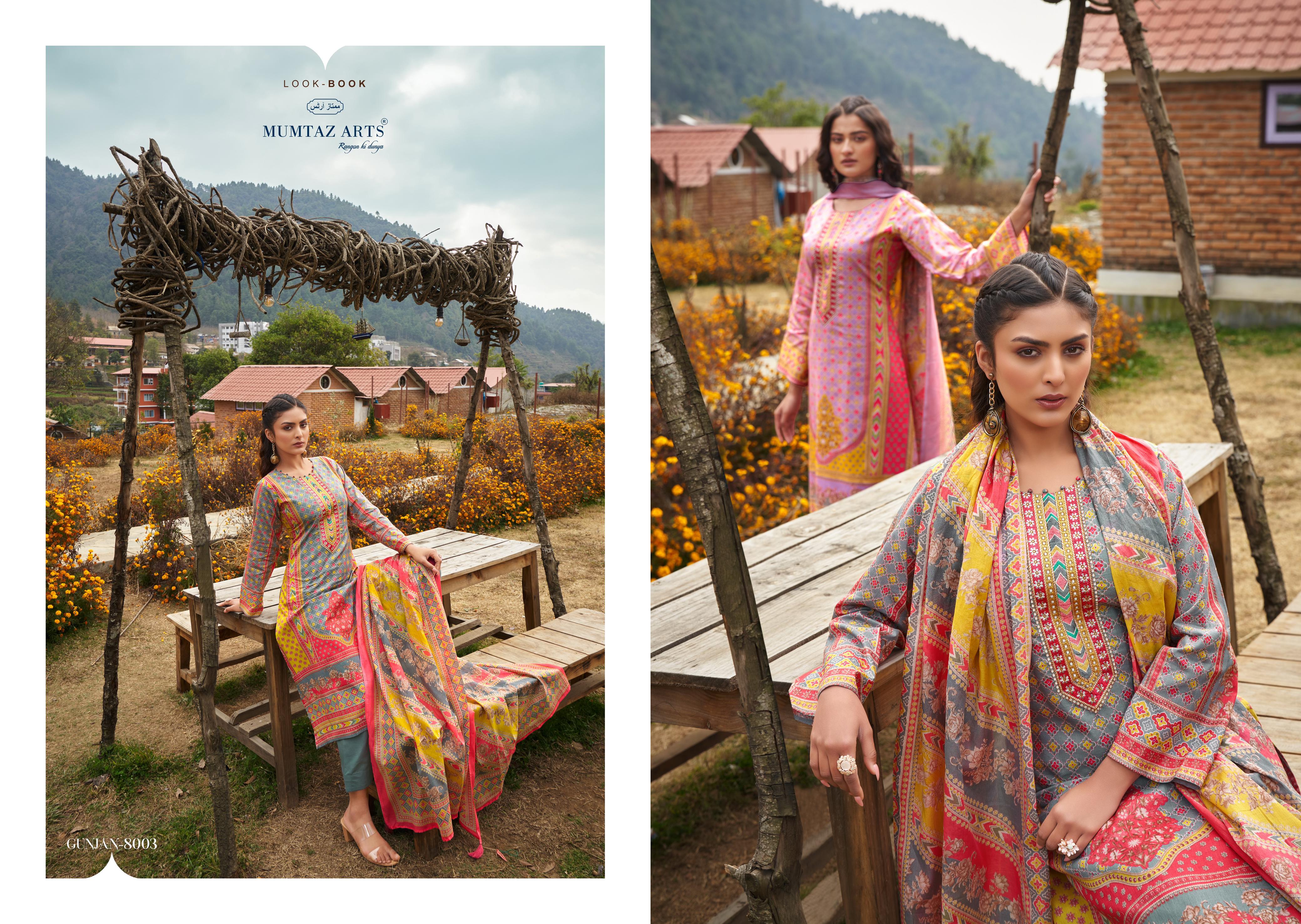 Mumtaz Arts Gunjan Viscose Lawn Cambric Cotton With Embroidery Work Salwar Suits Wholesaler In Delhi - jilaniwholesalesuit