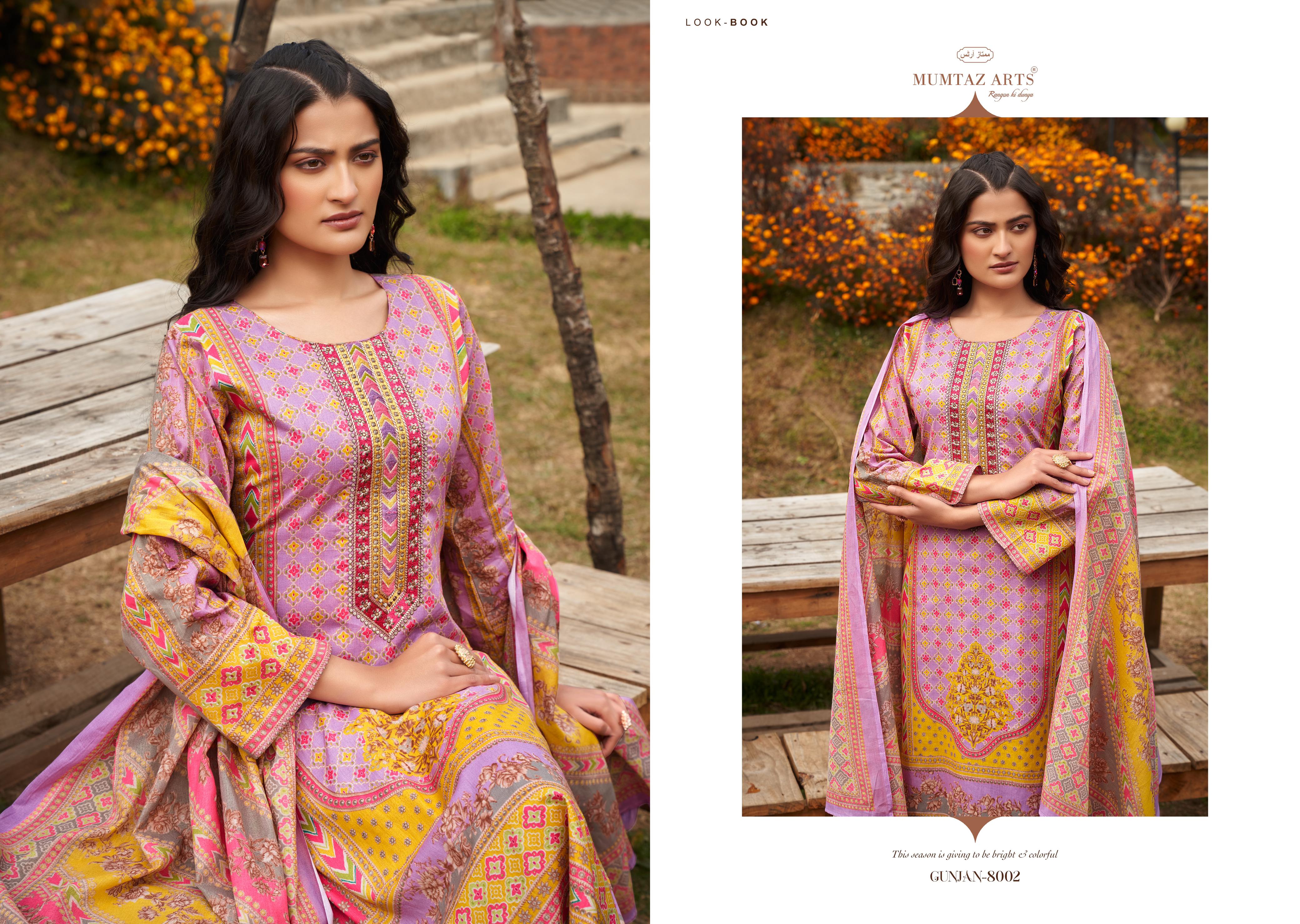 Mumtaz Arts Gunjan Viscose Lawn Cambric Cotton With Embroidery Work Salwar Suits Wholesaler In Delhi - jilaniwholesalesuit