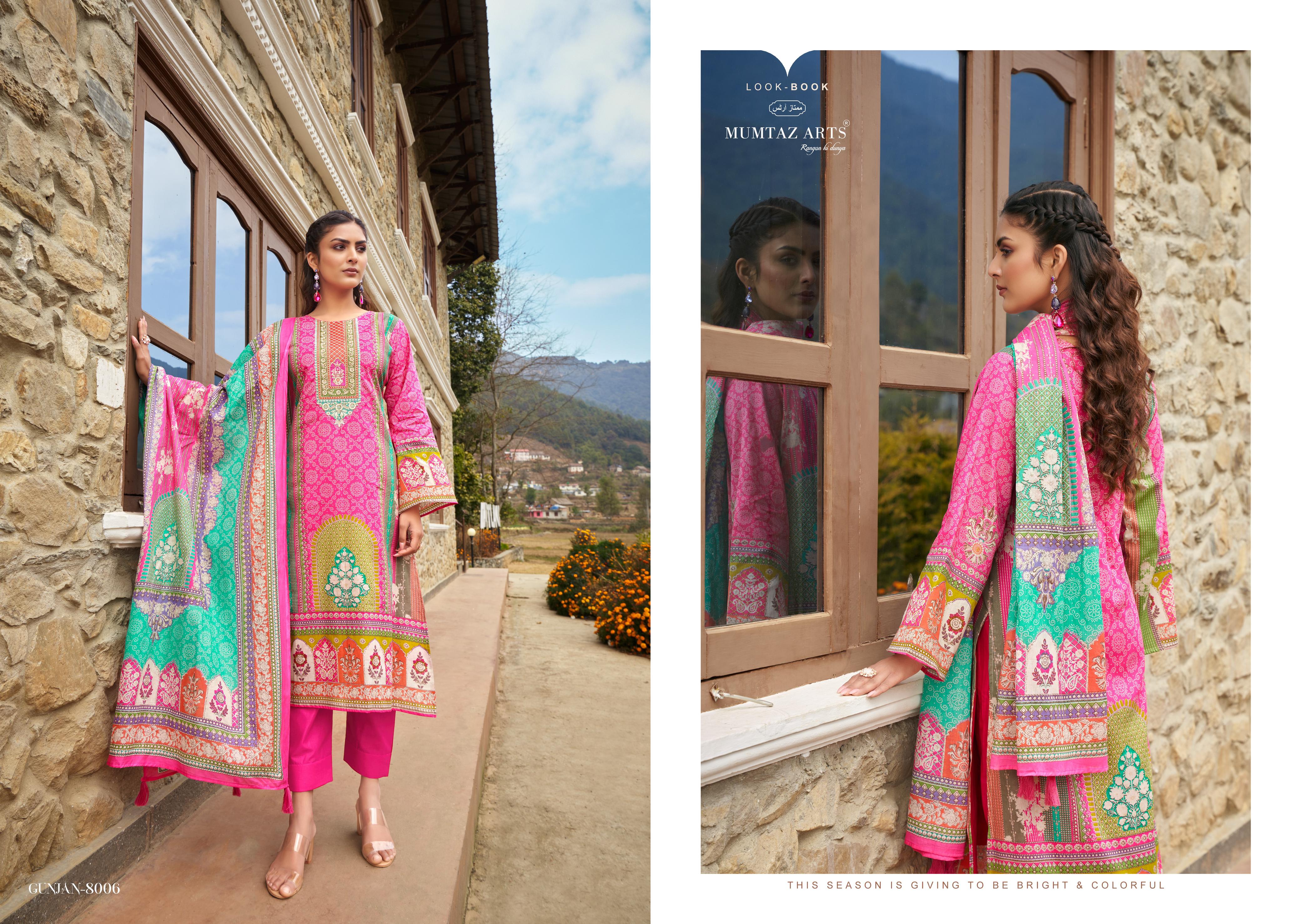 Mumtaz Arts Gunjan Viscose Lawn Cambric Cotton With Embroidery Work Salwar Suits Wholesaler In Delhi - jilaniwholesalesuit