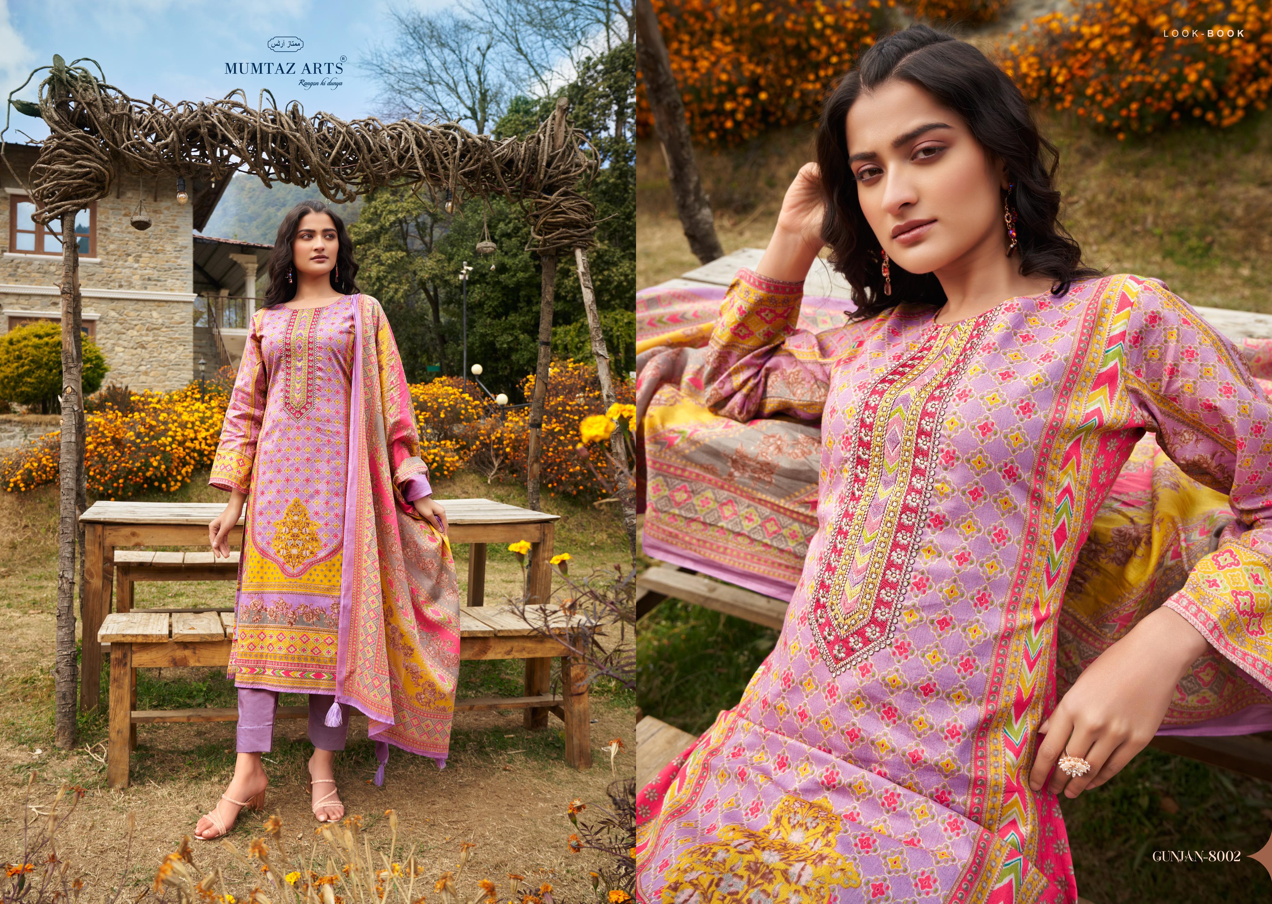 Mumtaz Arts Gunjan Viscose Lawn Cambric Cotton With Embroidery Work Salwar Suits Wholesaler In Delhi - jilaniwholesalesuit