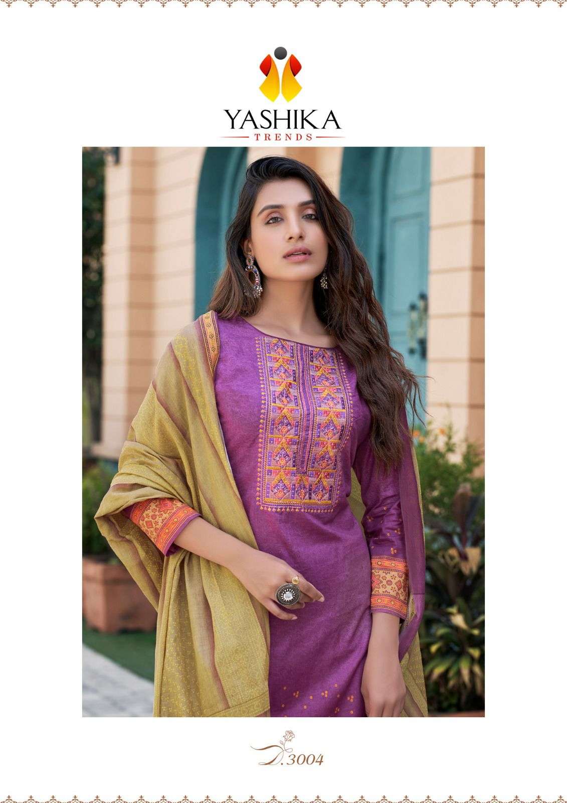 Yashika Trends Naishaa Session vol 3 cotton with embroidery work dress material supplier - jilaniwholesalesuit