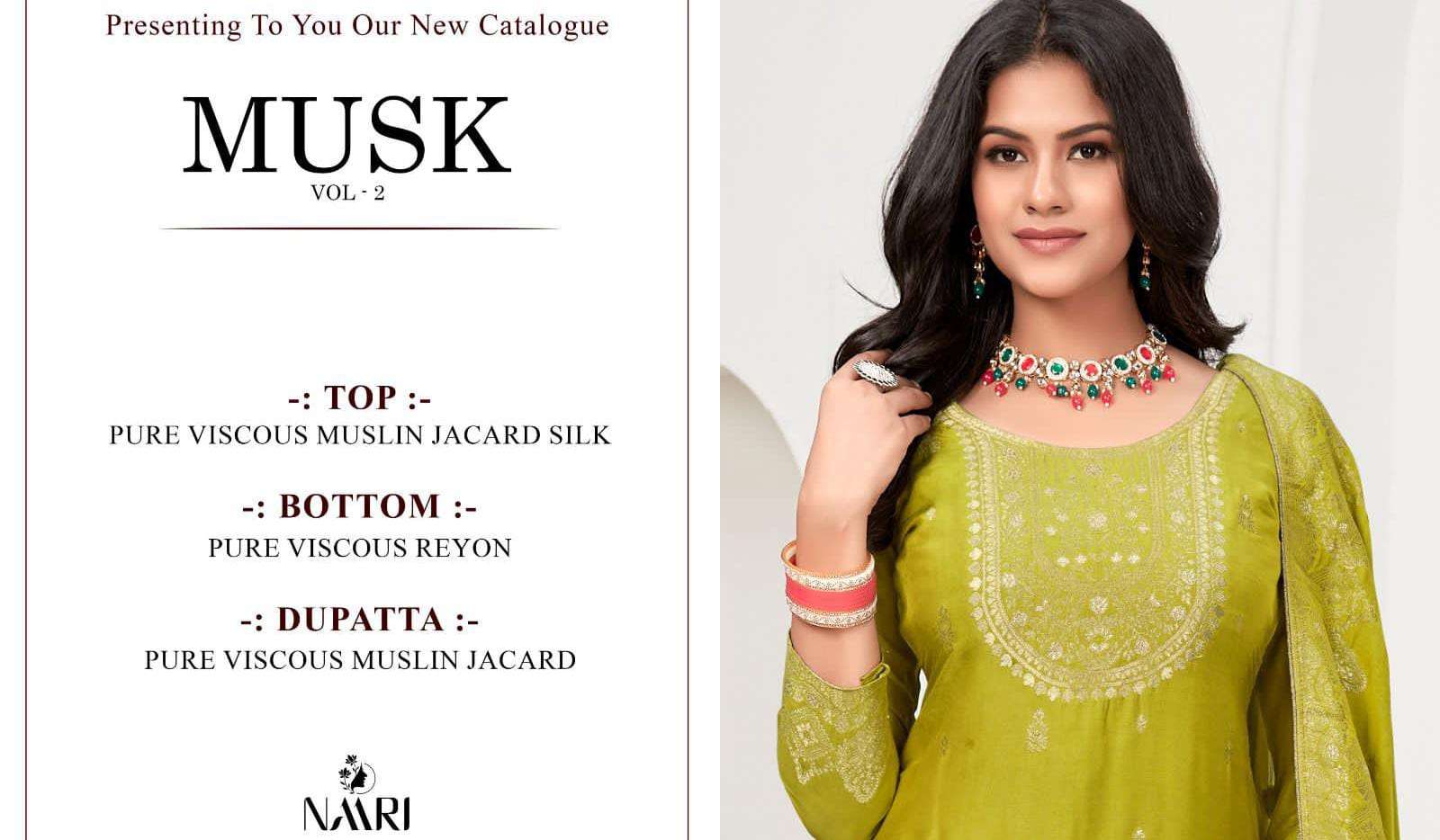 Naari Musk Vol 2 Maslin Jacquard Salwar Kameez Collection