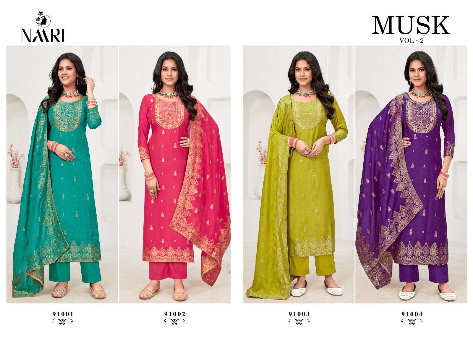 Naari Musk Vol 2 Maslin Jacquard Salwar Kameez Collection