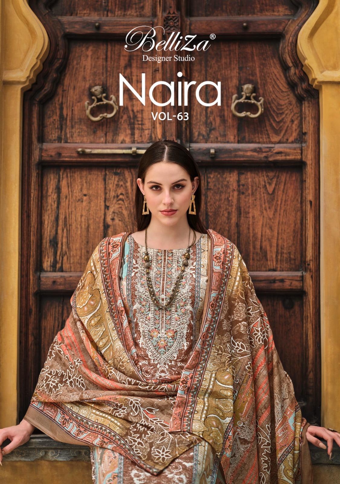 Belliza Designer Studio Naira Vol 63 Cotton Digital Print With Work Salwar Suits Supplier