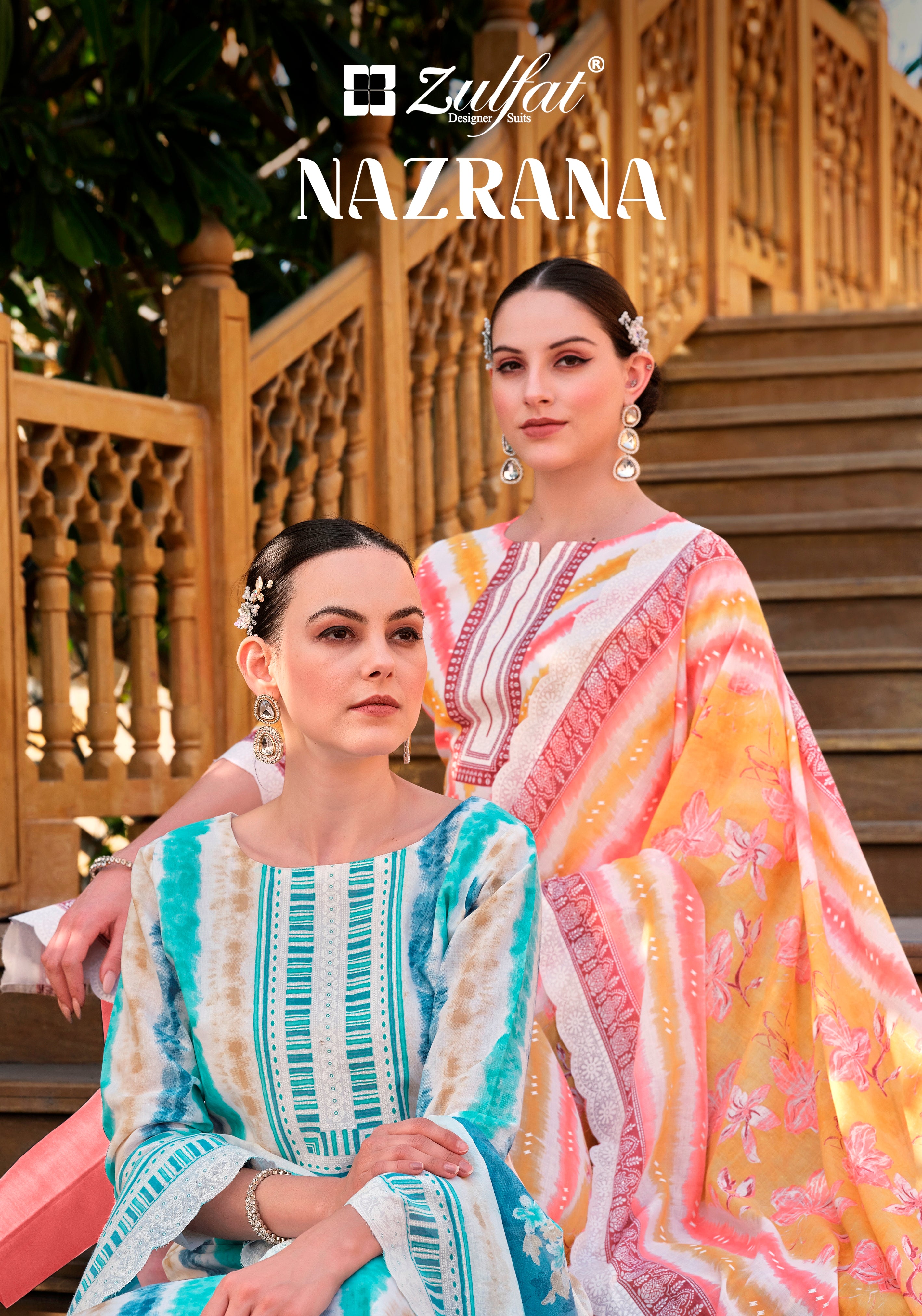 Zulfat Designer Suits Nazrana Cotton Designer Print Salwar Suits Wholesale Supplier In Surat