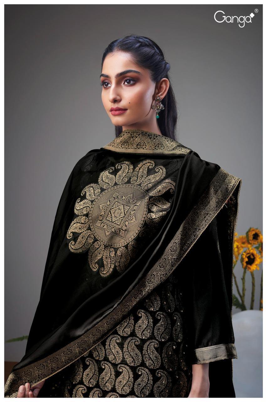 Ganga Suit Nilusha S2263 Viscose Woven Silk ganga brand suits wholesale - jilaniwholesalesuit