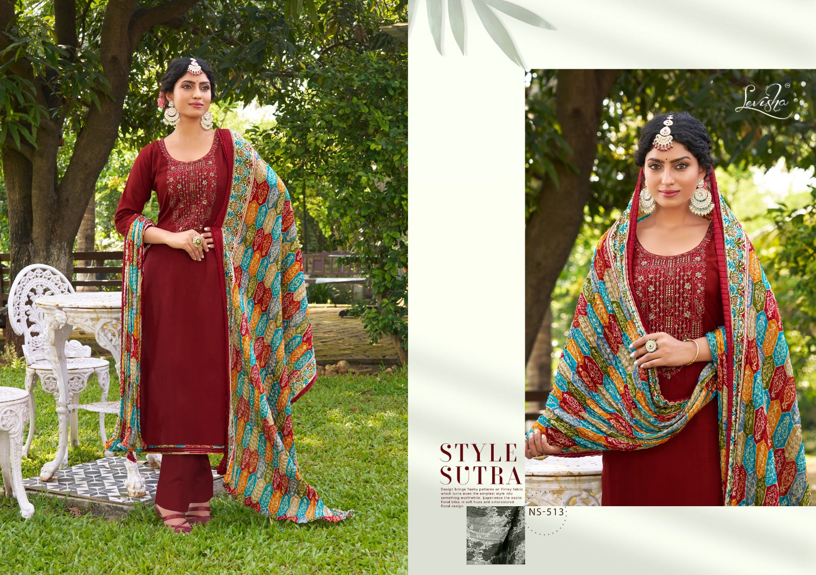 Levisha Nivisha Vol 7 Reyon With Embroidery Work Salwar Suits Wholesale Supplier - jilaniwholesalesuit
