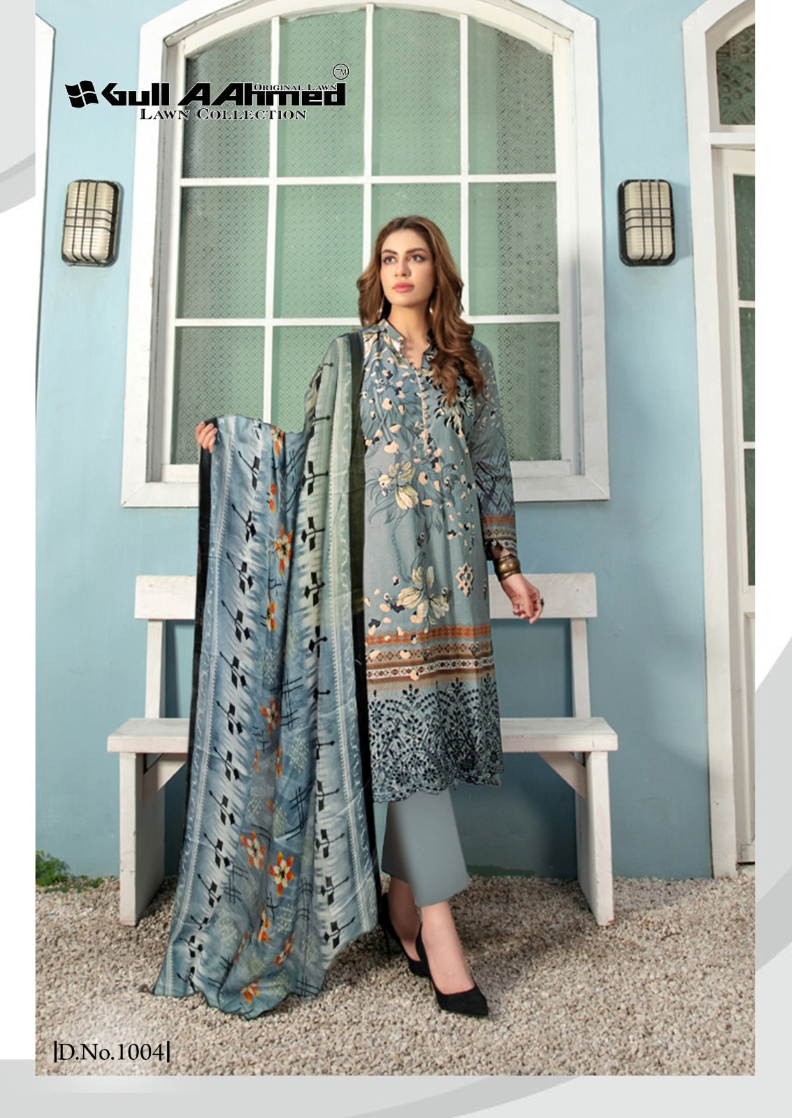 Gul a ahmed oriana lawn cotton with embroidery work salwar suits at wholesale rate - jilaniwholesalesuit