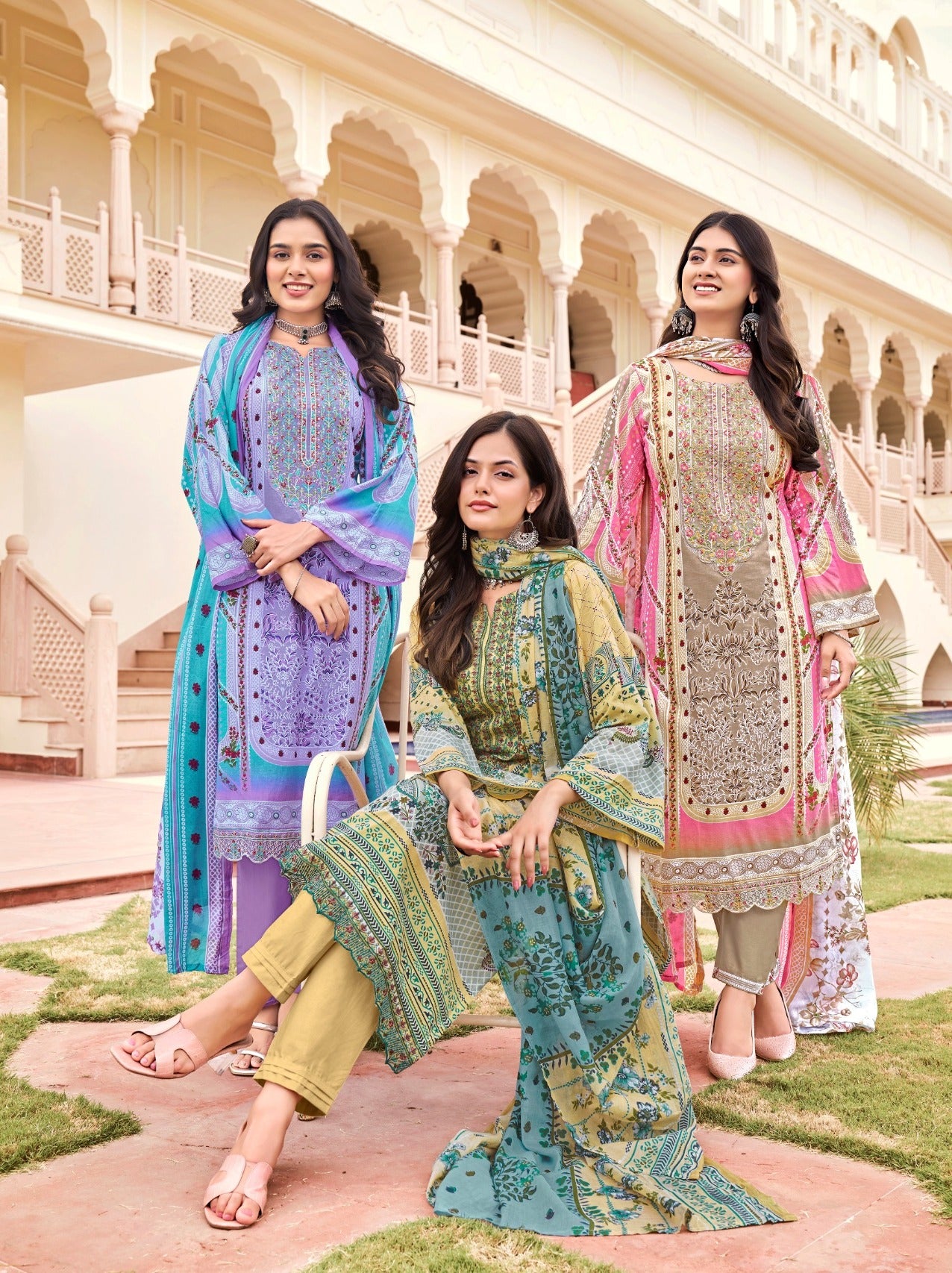 Pakiza Prints Arham Vol 42 Lawn Cotton Pakistani Salwar Kameez Wholesaler