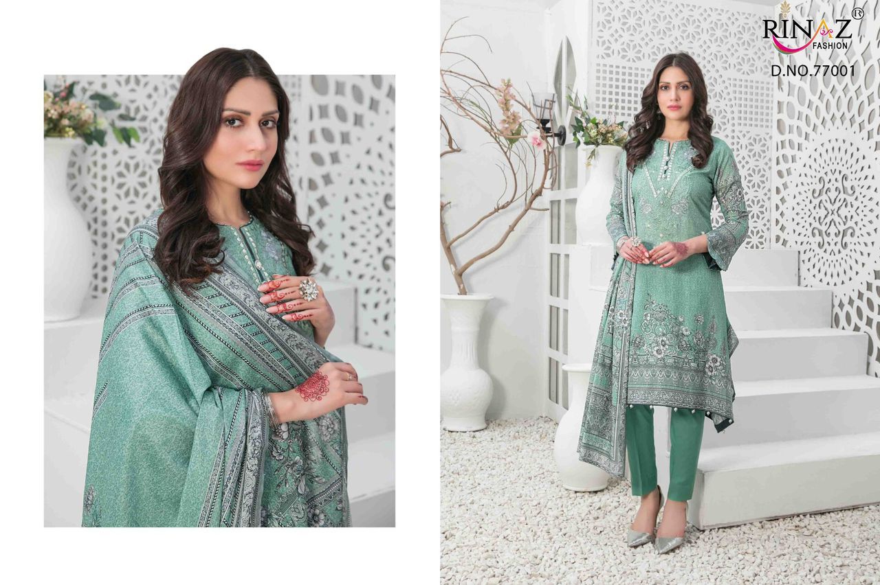 Rinaz fashion mehmal vol 2 cambric cotton pakistani salwar suits wholesaler surat chiffon dupatta - jilaniwholesalesuit