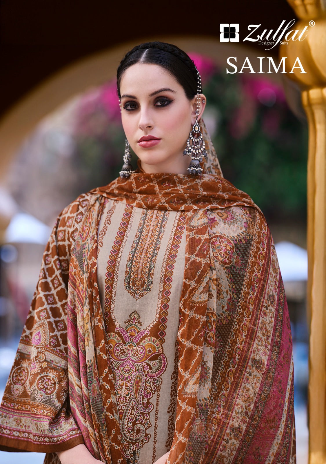 Zulfat Saima Cotton Dress Material Collection At Wholesale Rate