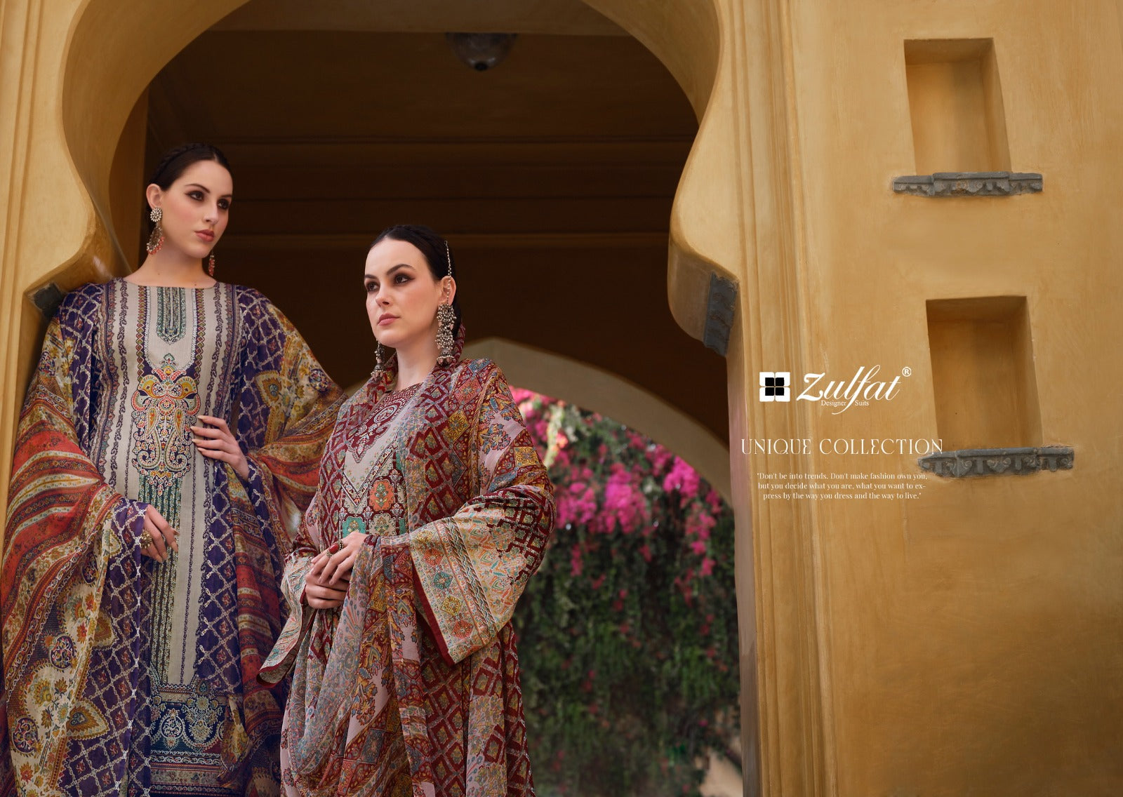 Zulfat Saima Cotton Dress Material Collection At Wholesale Rate