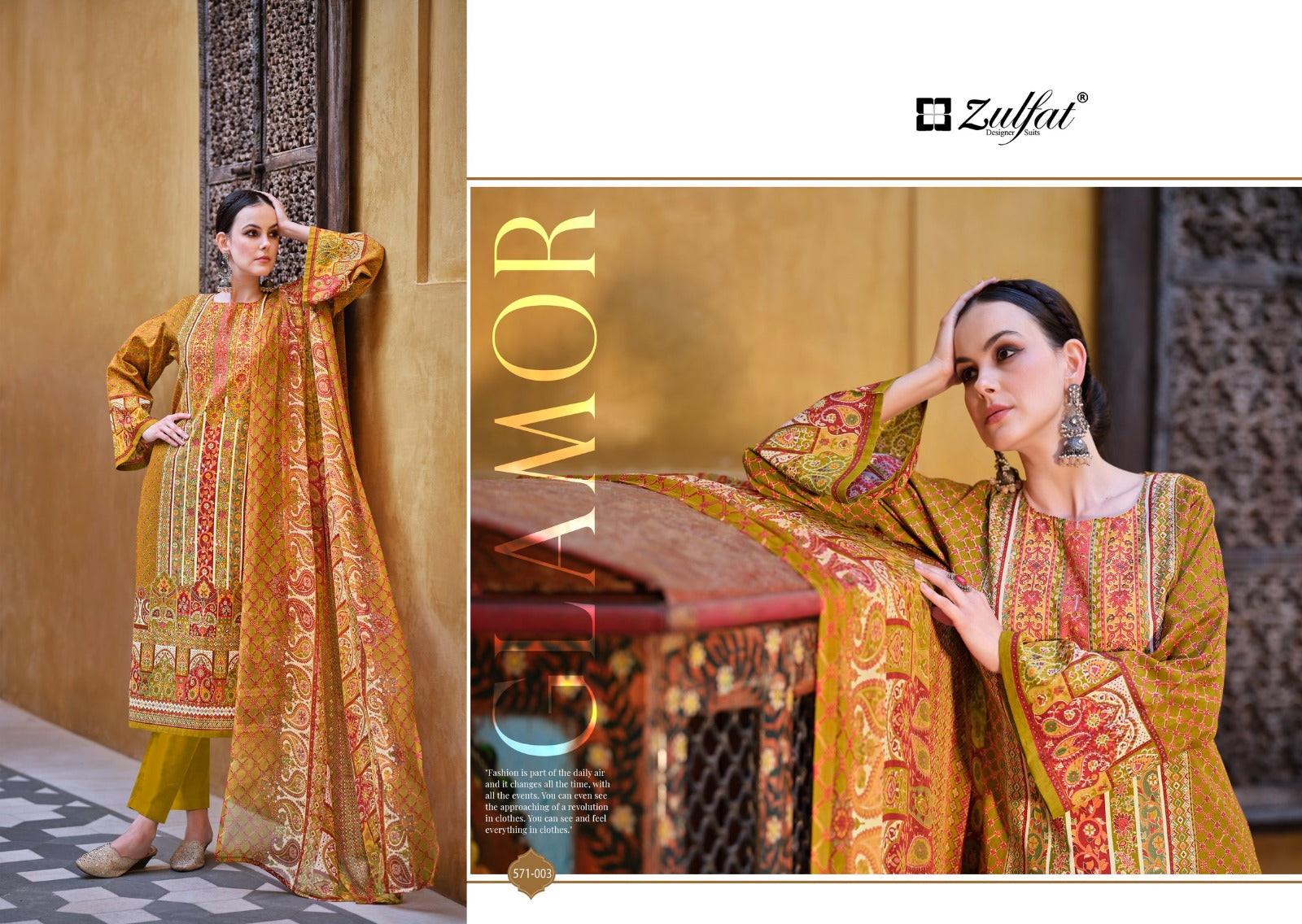 Zulfat Saima Cotton Dress Material Collection At Wholesale Rate