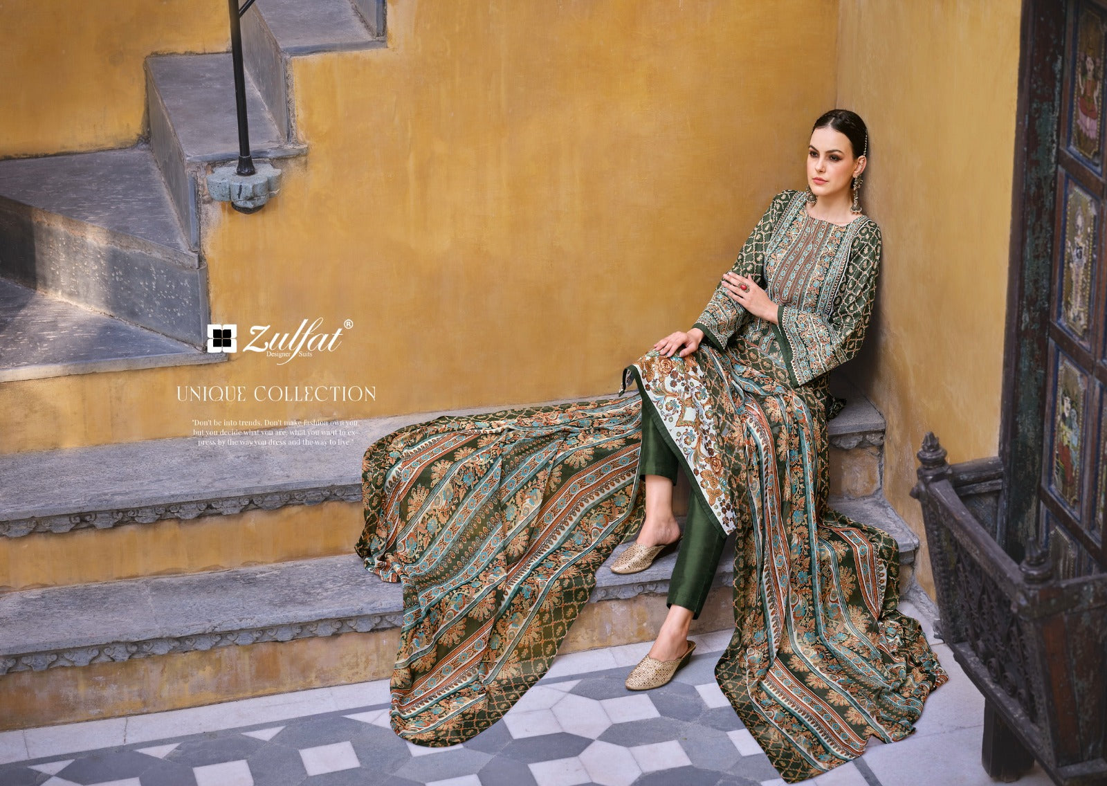 Zulfat Saima Cotton Dress Material Collection At Wholesale Rate