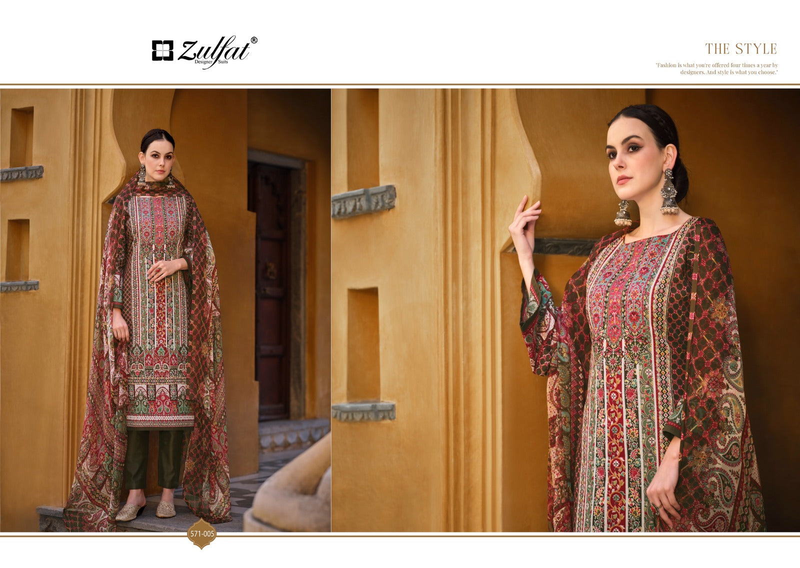 Zulfat Saima Cotton Dress Material Collection At Wholesale Rate