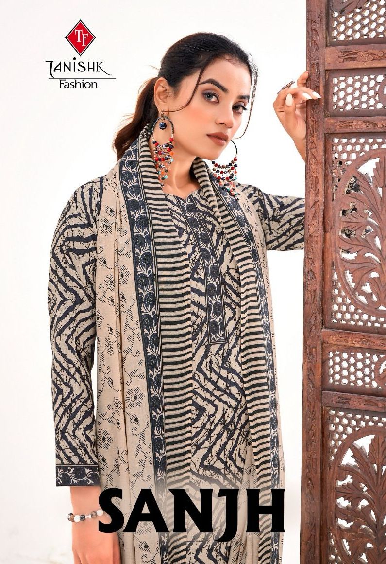 Tanishk Fashion Sanjh Cotton Printed Low Range Suit At Wholesale Price