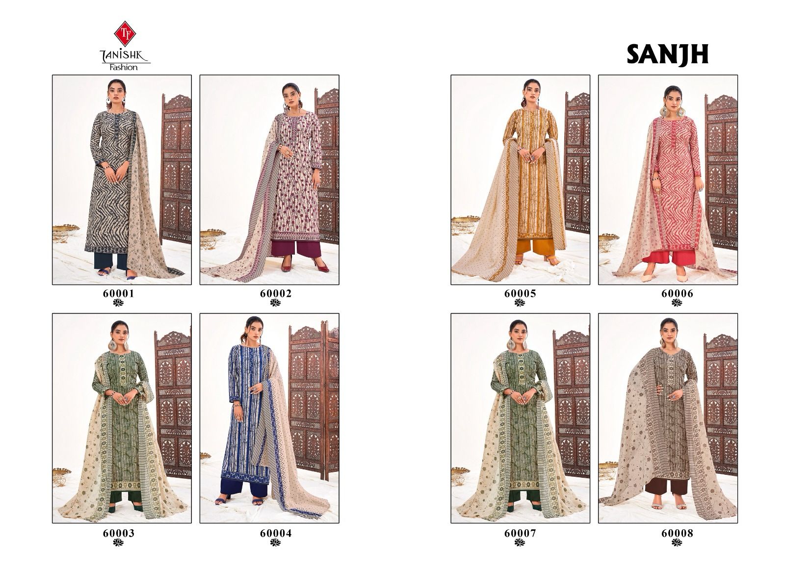 Tanishk Fashion Sanjh Cotton Printed Low Range Suit At Wholesale Price