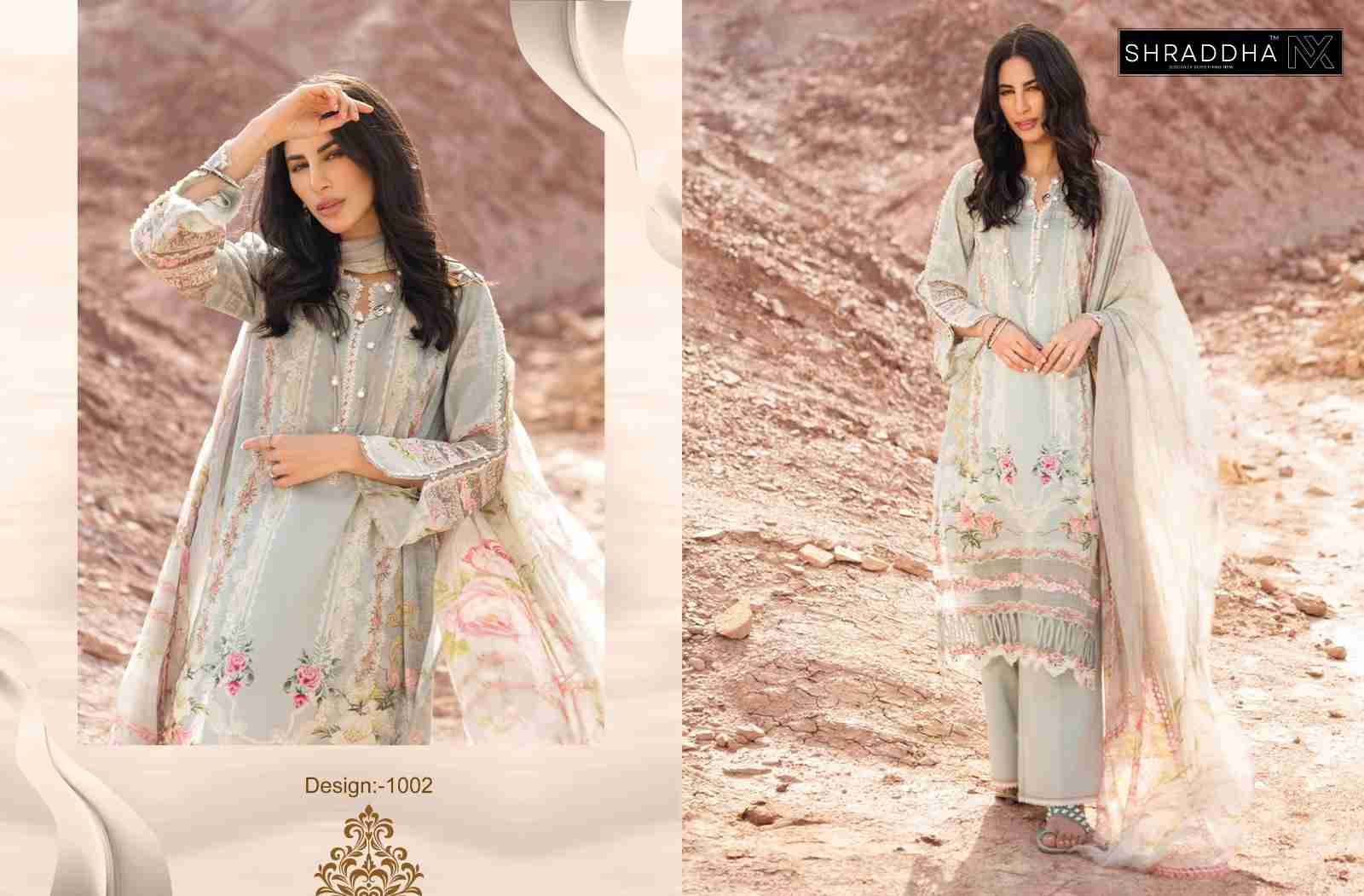 Shraddha nx queen court vol 1 nx lawn cotton with embroidery patch work Cotton dupatta pakistani suits in surat - jilaniwholesalesuit