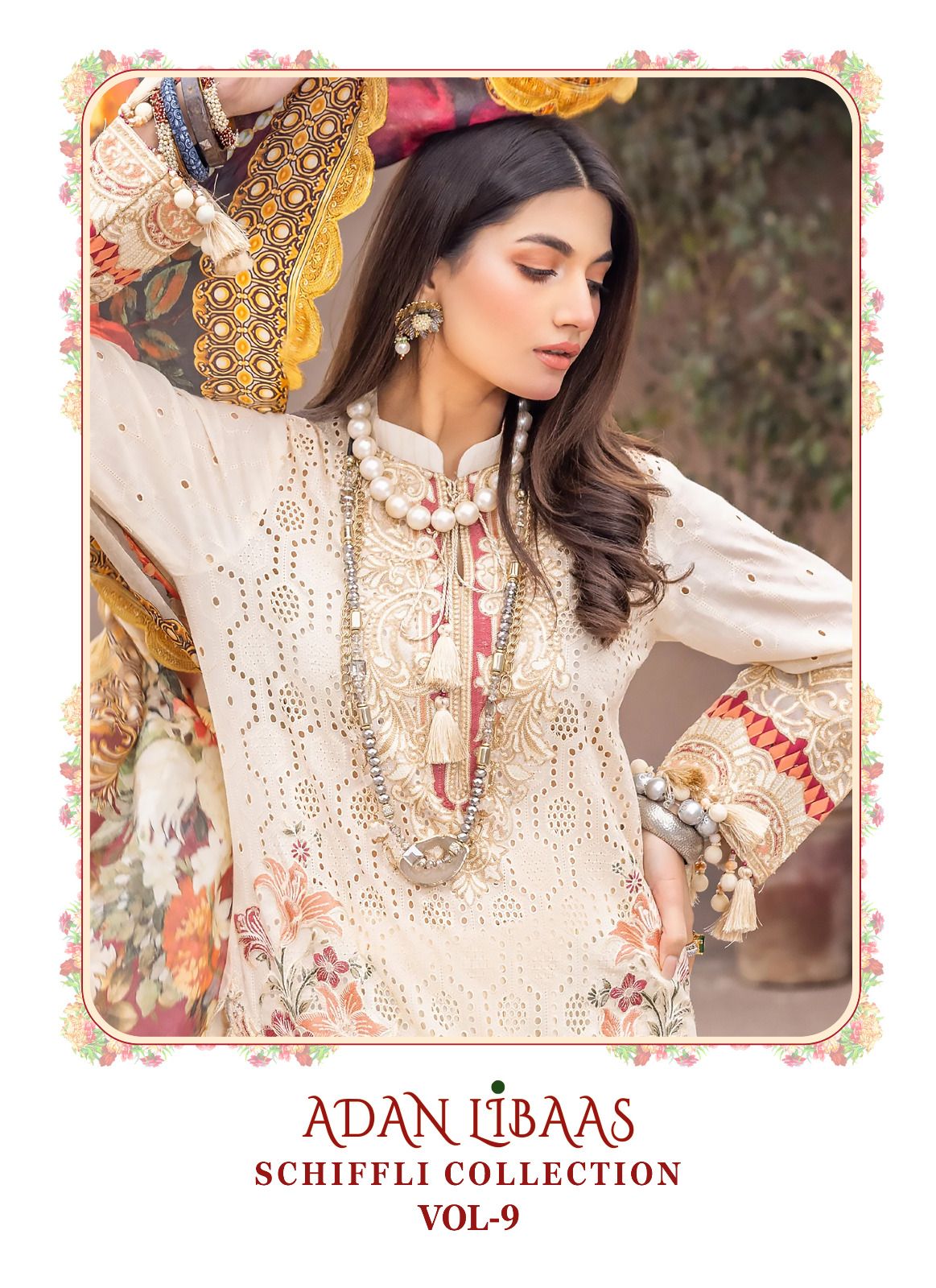 Shree Fabs Adan Libas Schiffli Collection Vol 9 Cotton Pakistani Salwar Kameez Collection Surat