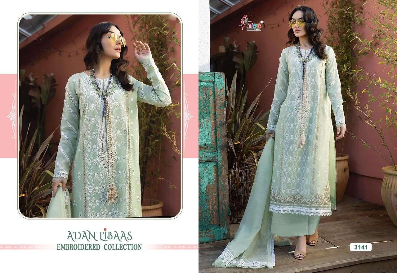 Shree Fabs Adaan Libaas Embroidered Collection cotton with printed Pakistani Suits collection at best rate - jilaniwholesalesuit