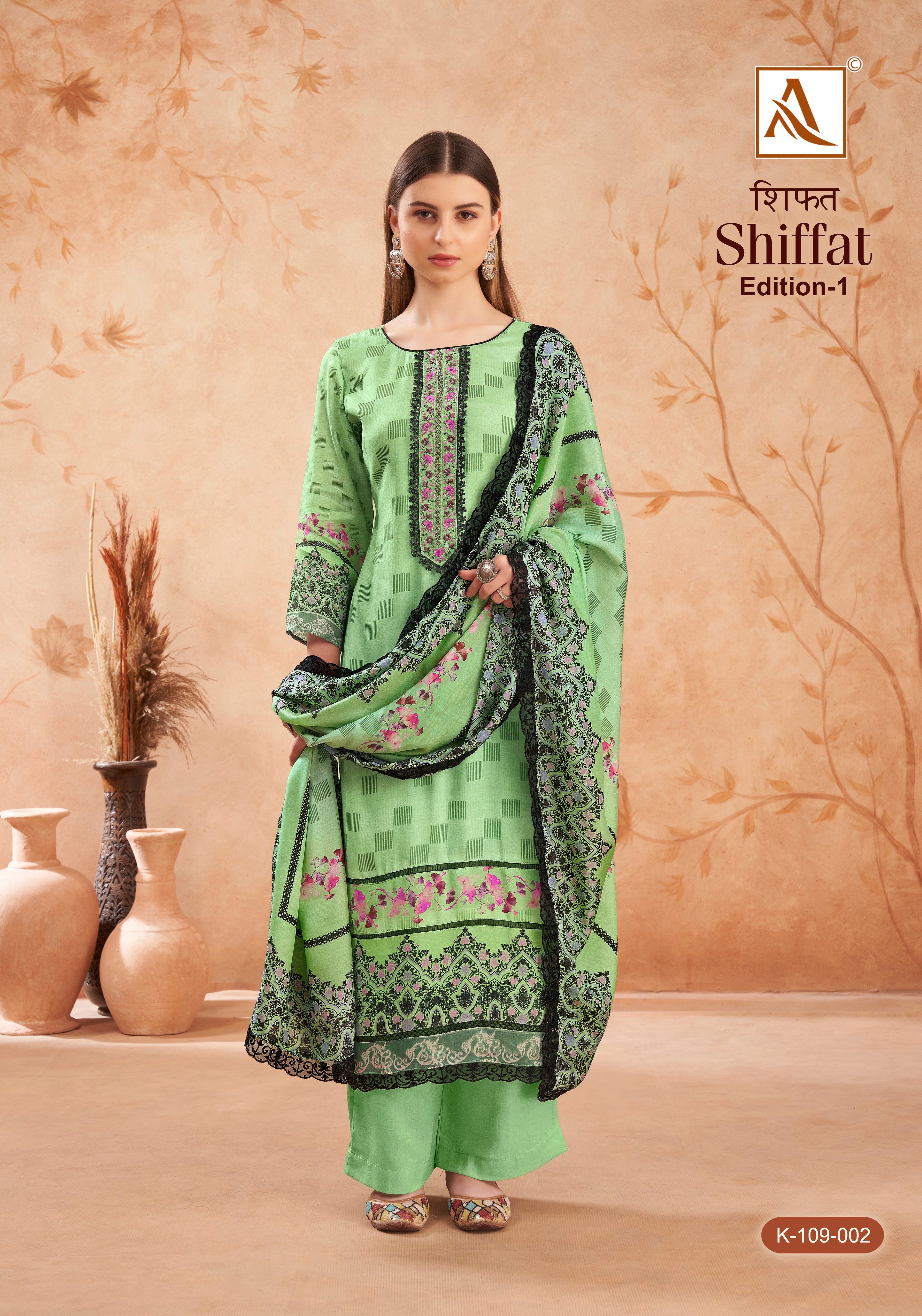 Alok Suit Shiffat Viscose Maslin Designer Salwar Suit Wholesale Supplier In Surat