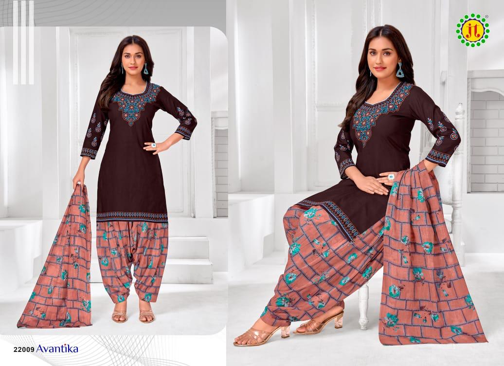 Jt Textile Avantika Vol 22 Pure Cotton Printed Dress Material Supplier In Jetpur - jilaniwholesalesuit