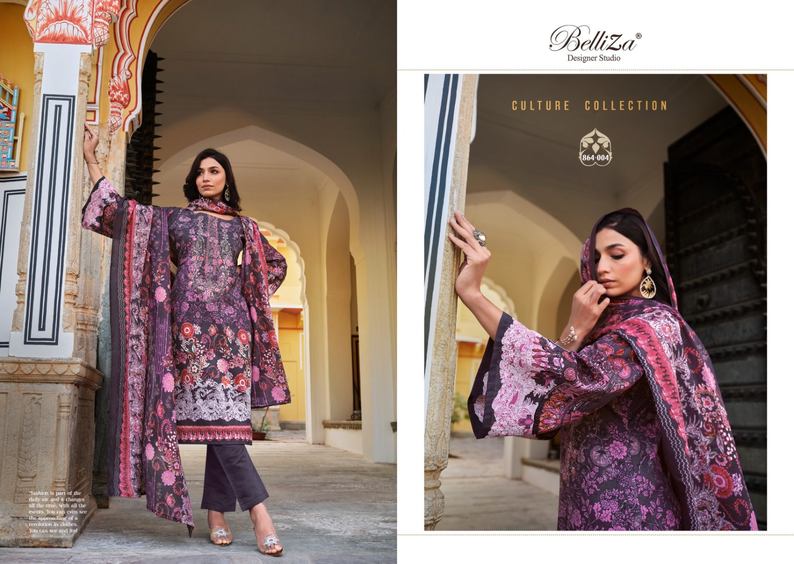 Belliza Designer Studio Naira Vol 26 Cotton Digital Prints with Embroidery Work Salwar Suits Wholesale Suplier - jilaniwholesalesuit