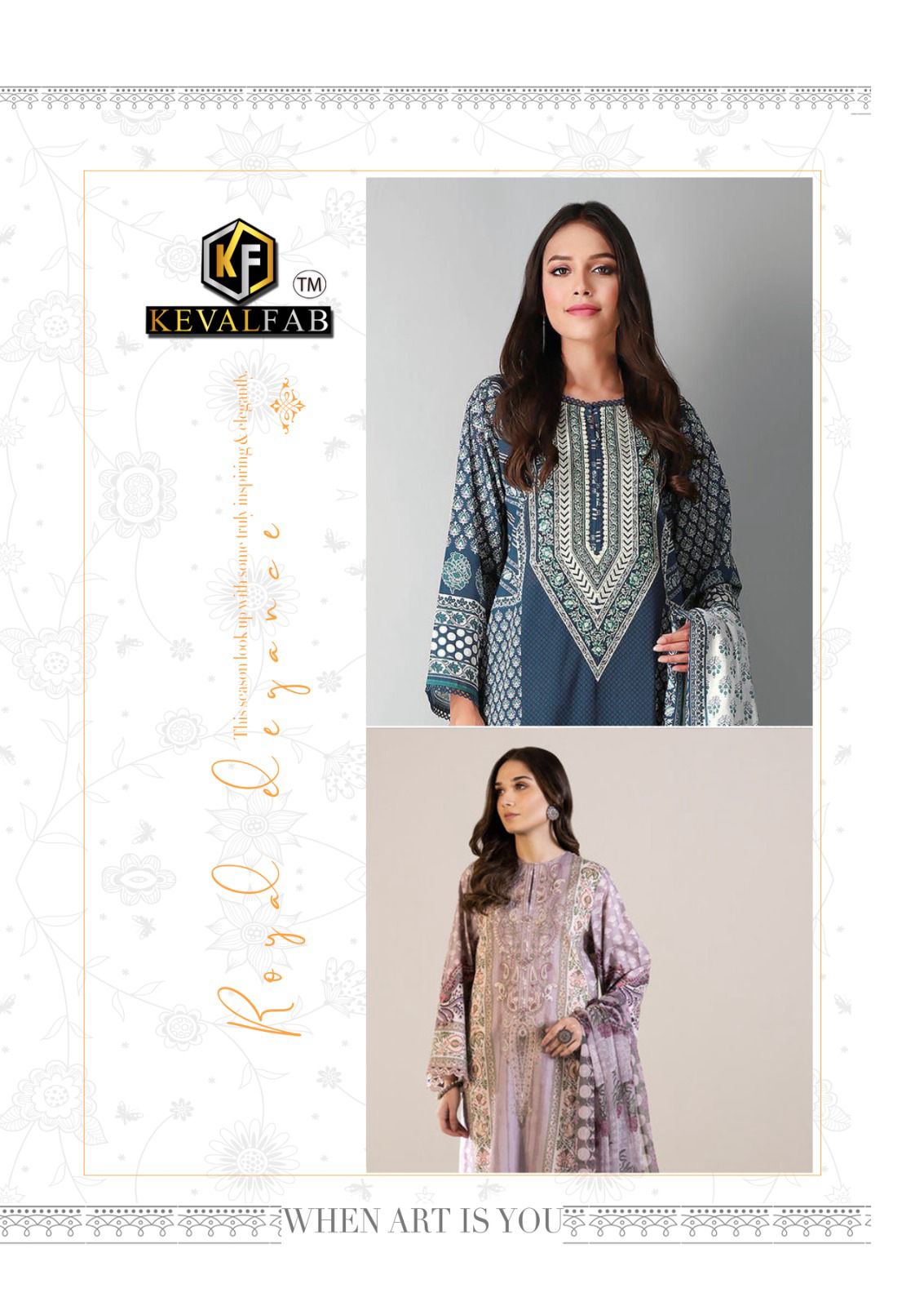 Keval Fab Al Azara Luxury vol 3 pakistani dress at wholesale rate - jilaniwholesalesuit