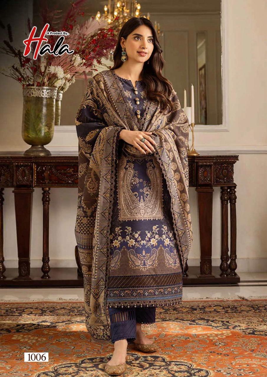 Hala Presents Ramsha Vol 1 Pakistani Cotton Printed Dress Material Wholesale Supplier - jilaniwholesalesuit