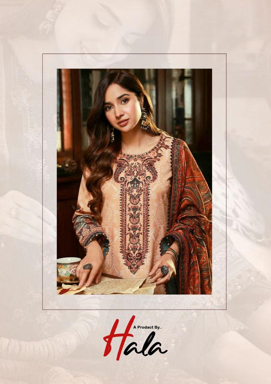 Hala Presents Ramsha Vol 1 Pakistani Cotton Printed Dress Material Wholesale Supplier - jilaniwholesalesuit