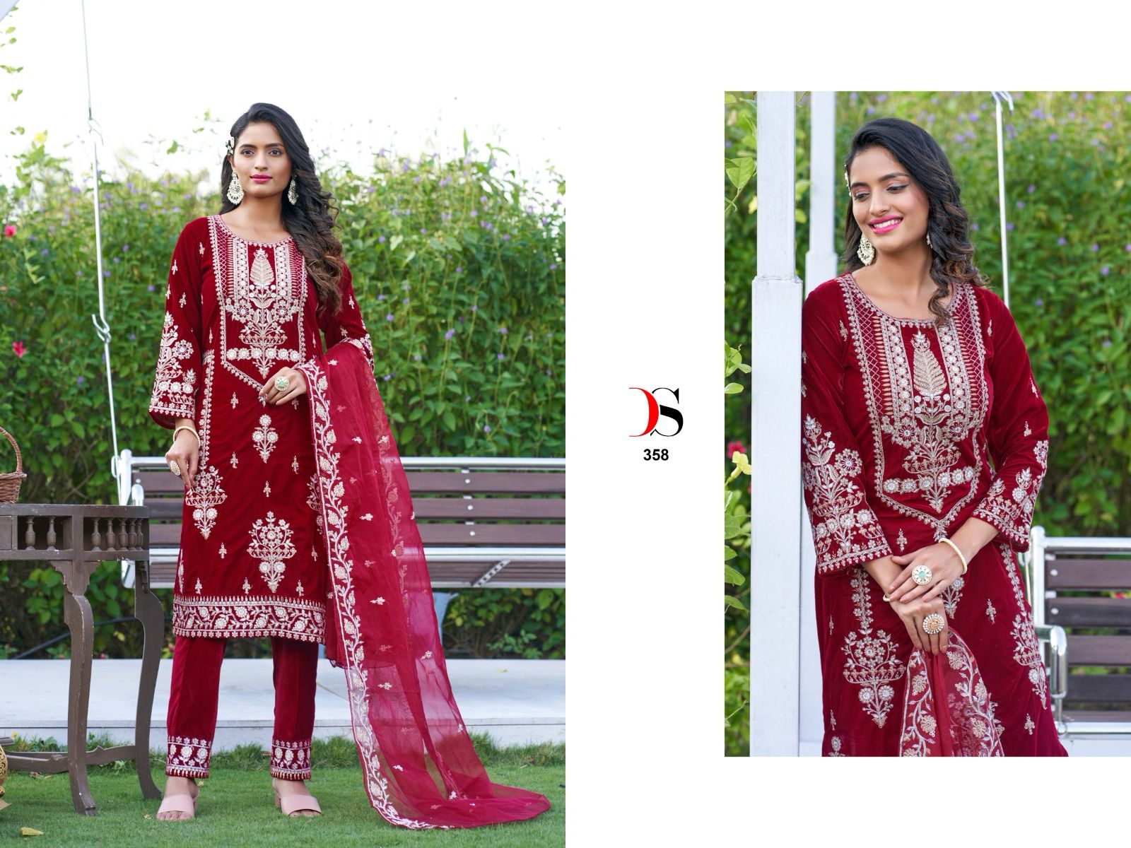 Deepsy Suits Velvet 23-4 Readymade Collection Pakistani Suits Supplier In Surat - jilaniwholesalesuit