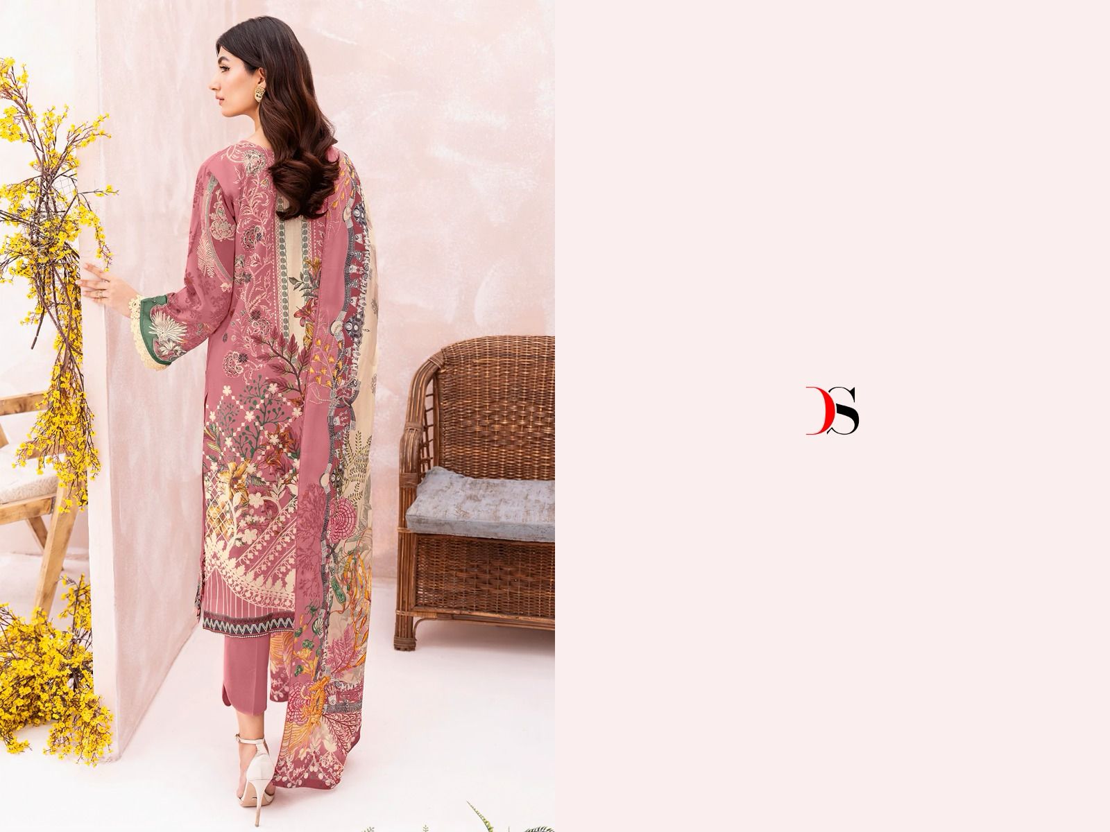 Deepsy suits chevron vol 10 cotton with embroidery work Cotton dupatta pakistani suits wholesale supplier - jilaniwholesalesuit