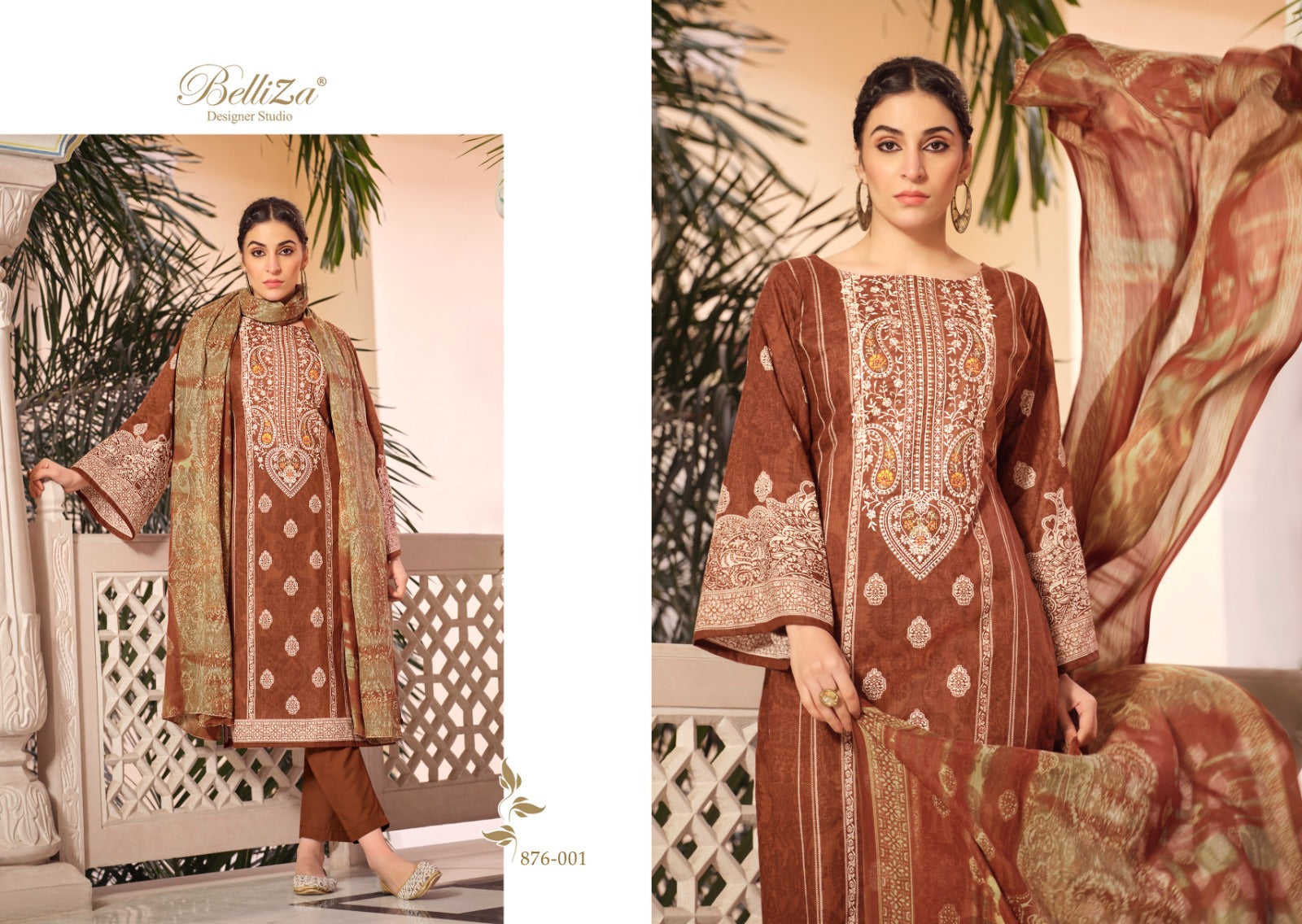 Belliza designer studio naira vol 32 cotton with embroidery work latest salwar suit catalog wholesale supplier - jilaniwholesalesuit