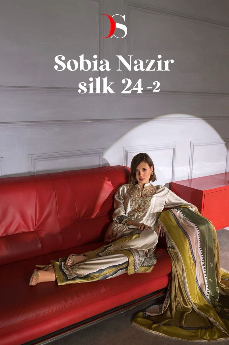 Deepsy Suits Sobia Nazir Silk 24-2 Japan Silk With Embroidery Work Best Pakistani Salwar Suit In Surat