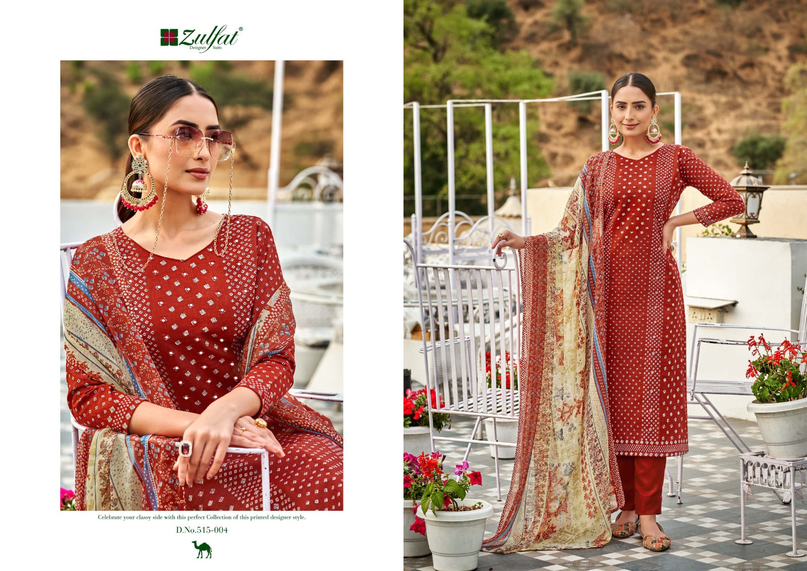Zulfat Designer Suits Tamanna Vol 4 Cotton With Embroidery Work Salwar Suits Wholesale Catalog