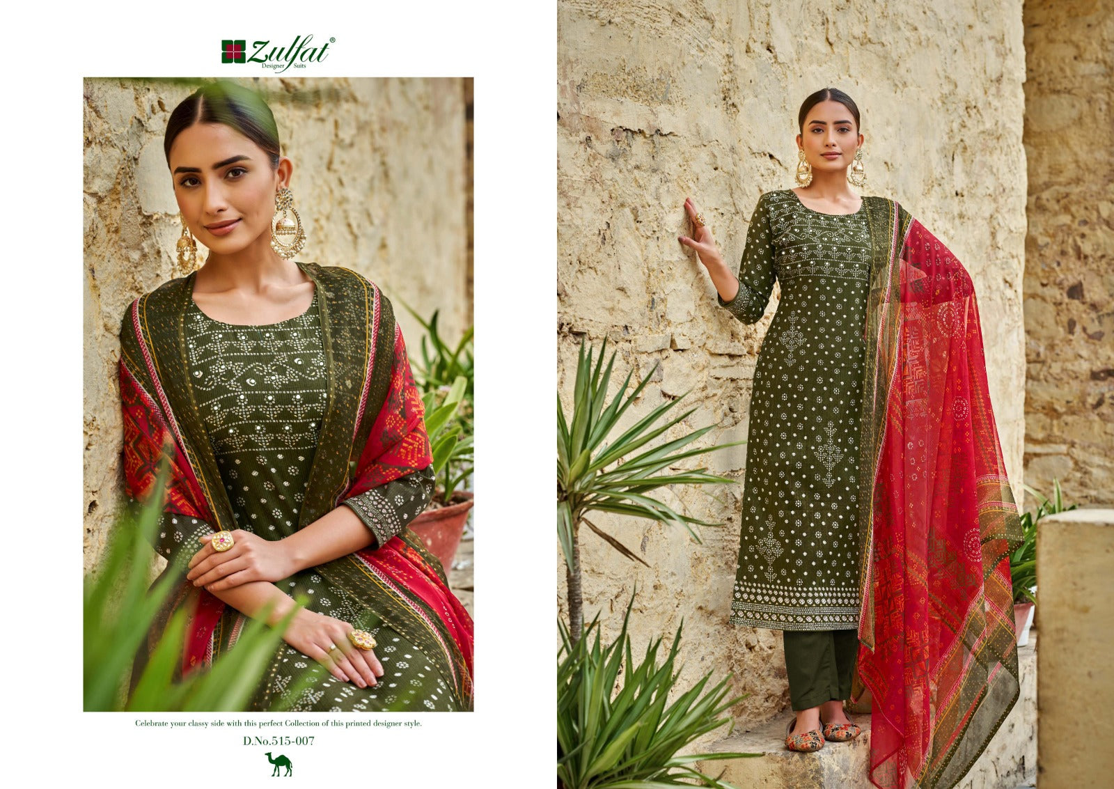 Zulfat Designer Suits Tamanna Vol 4 Cotton With Embroidery Work Salwar Suits Wholesale Catalog