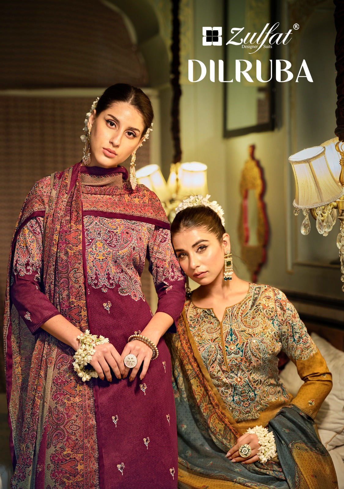 Zulfat Designer Suits Dilruba Cotton With Hand Work Salwar Suits For Women